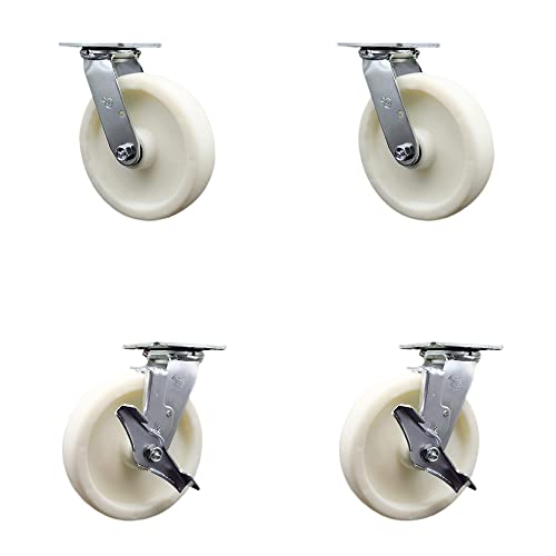 4 Swivel w/2 Top Lock Brakes