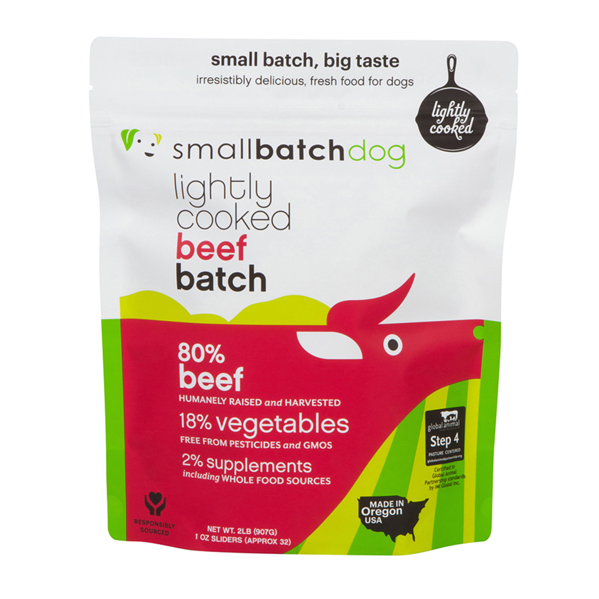 Premium Small-Batch Lightly Cooked Beef Dog Food - Grain-Free, High-Protein Natural Treat for Puppies & Adult Dogs - Perfect for Training Rewards, Meal Toppers & Sensitive Stomachs