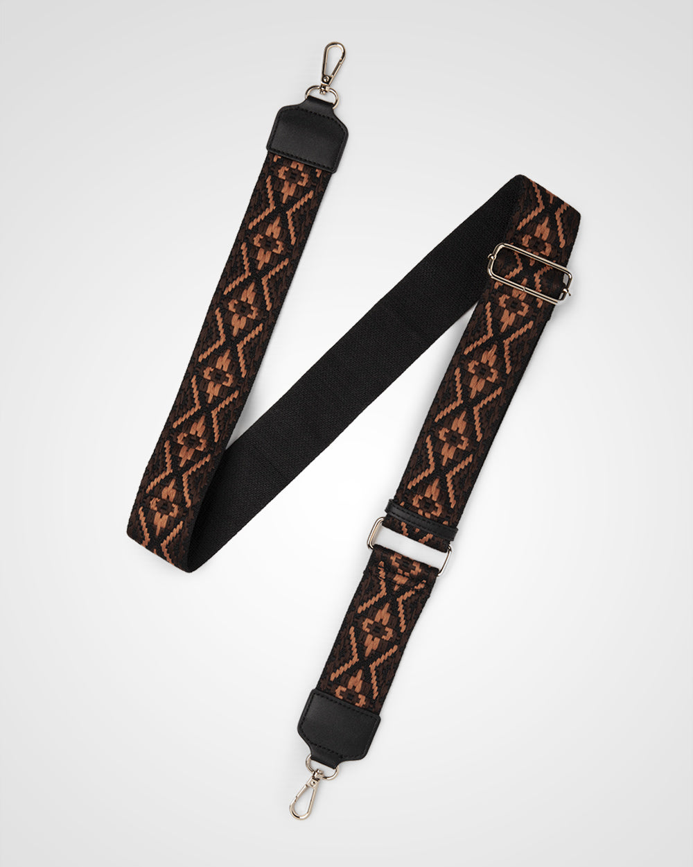 Avery 3 Compartment Crossbody Bag with Adjustable Aztec Print Strap - Stylish Hands-Free Purse for Women, Travel, Shopping & Daily Essentials