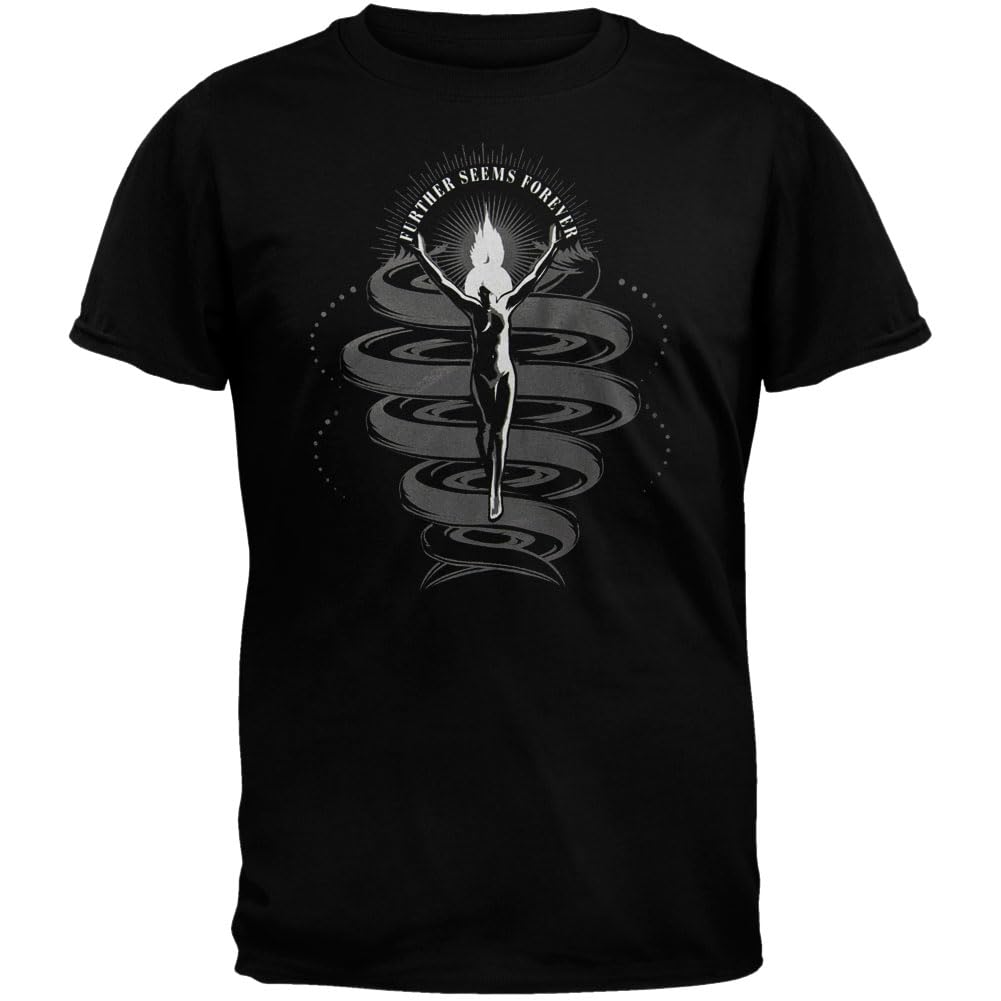 Further Seems Forever Band Merch - Spin Girl Graphic T-Shirt for Men & Women - Black Cotton Tee - Perfect for Concerts, Gifts & Casual Wear