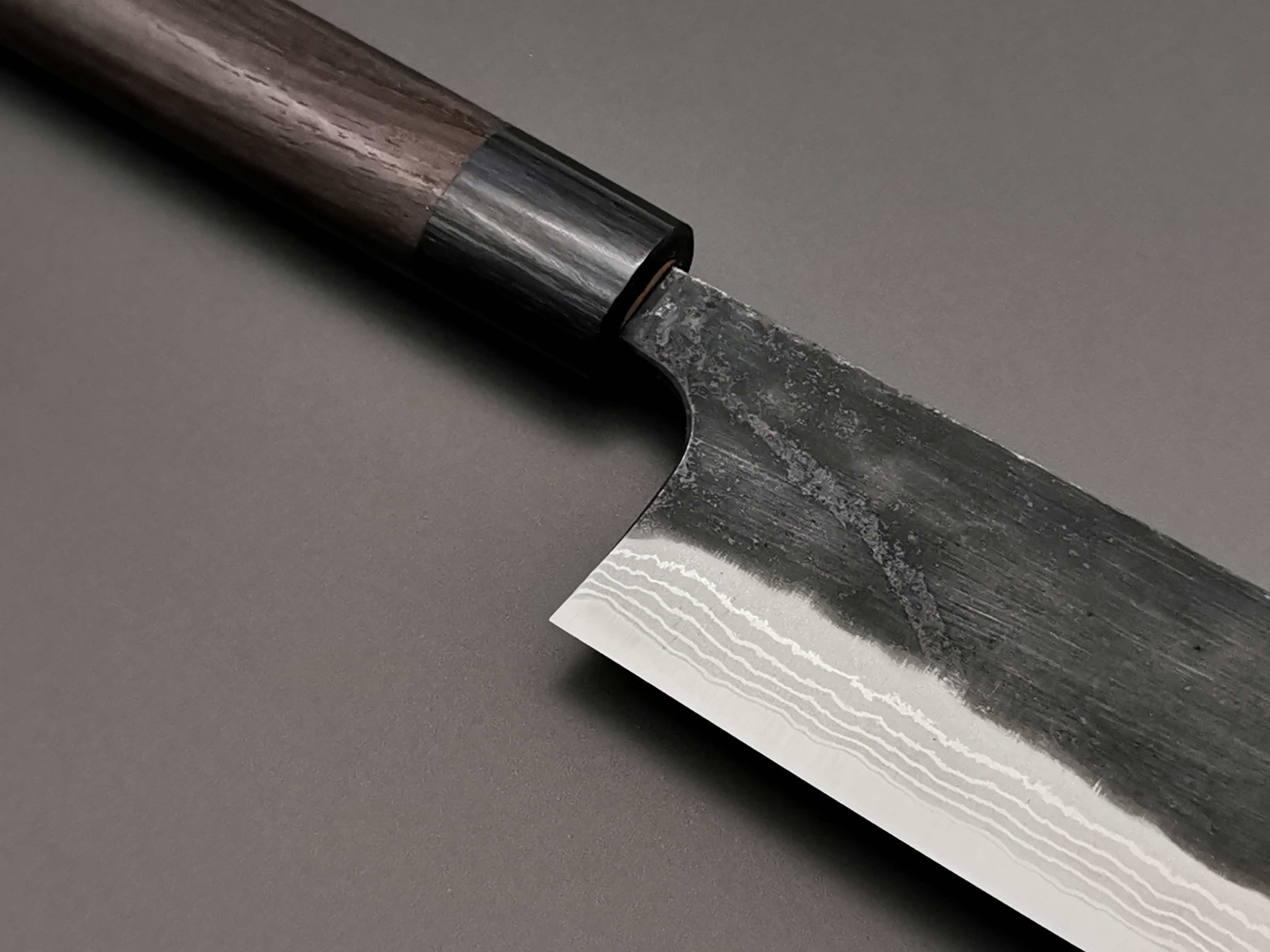 Premium Anryu Shirogami #2 Nakiri Japanese Vegetable Knife - High Carbon Steel Blade for Professional Chefs & Home Cooking - Perfect for Chopping, Slicing & Dicing Vegetables