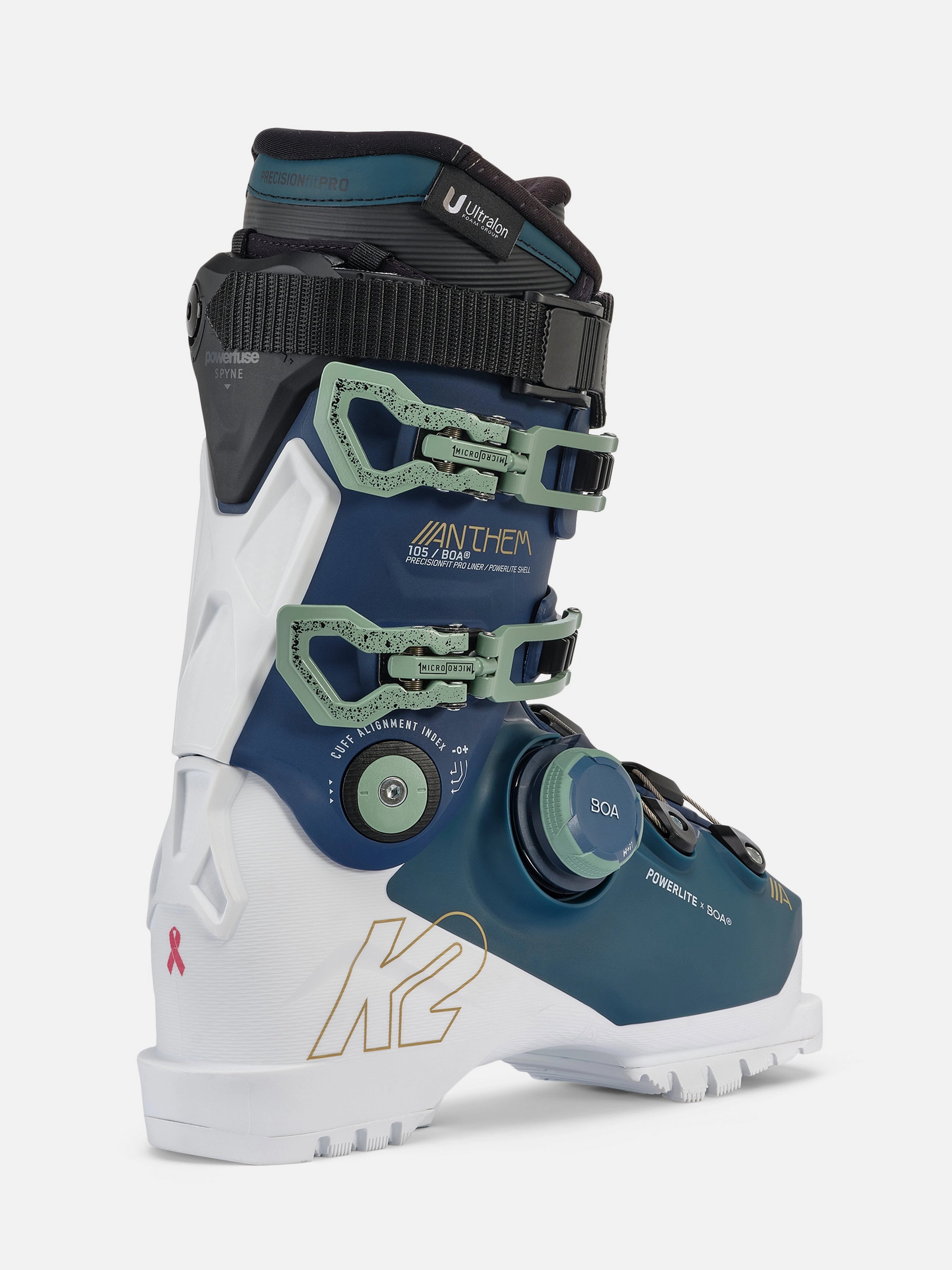 K2 Anthem 105 BOA Women's Ski Boots 2026 - Comfortable & Supportive Ski Boots for Women - Perfect for All-Mountain Skiing & Winter Sports