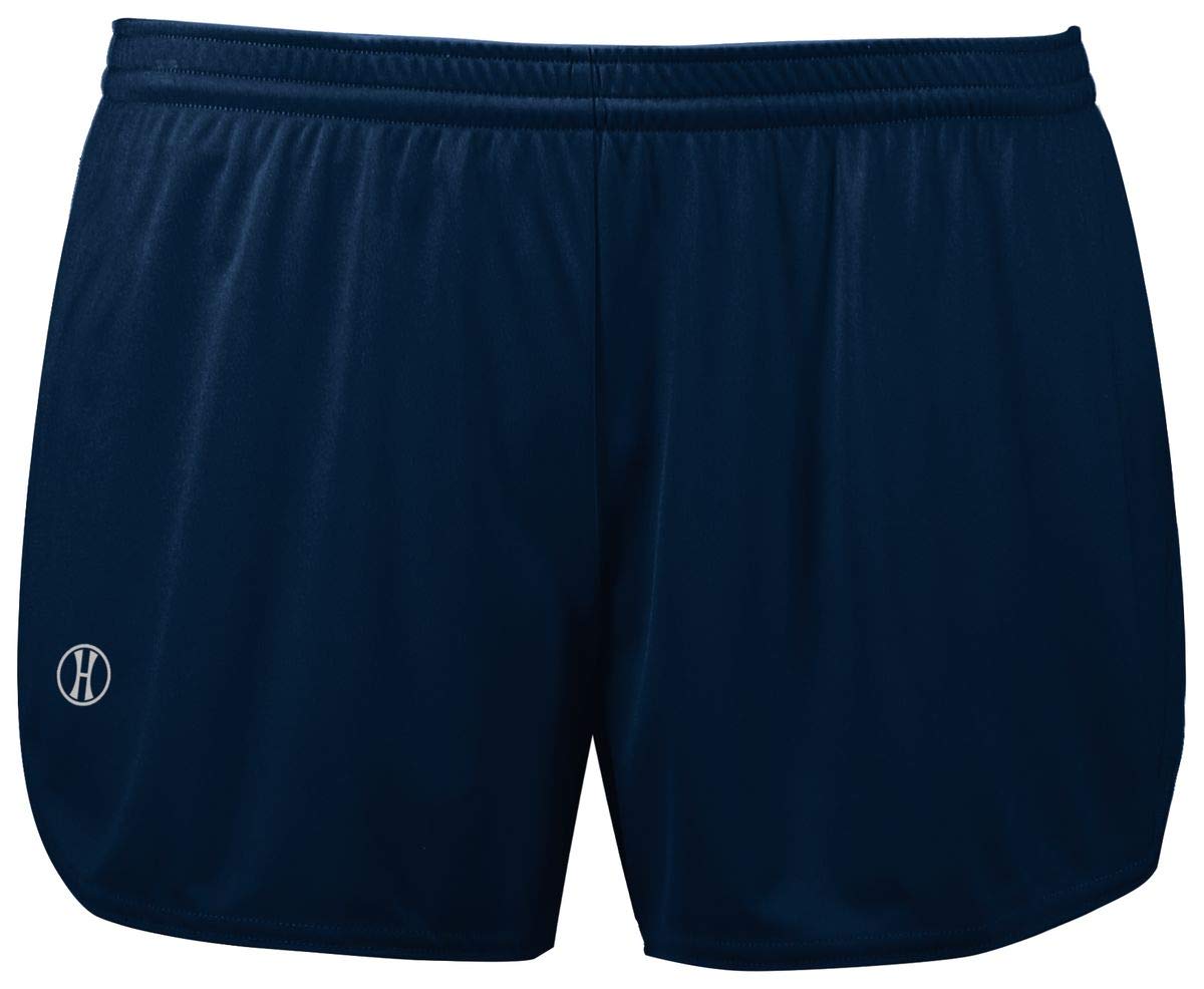 Holloway Sportswear Women's PR Max Track Shorts - XL Size, Navy Blue - Perfect for Running, Gym Workouts & Casual Wear