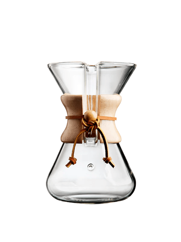 Chemex Five Cup Handblown Glass Coffee Maker - Perfect for Pour Over Brewing at Home or Office
