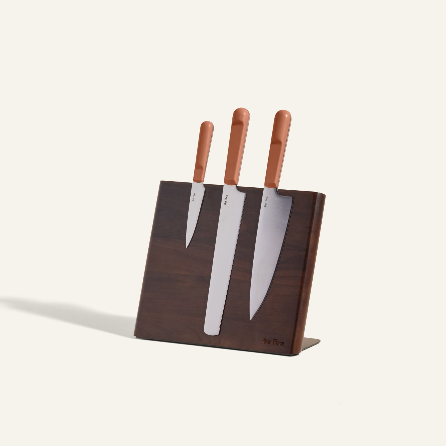 Premium Walnut Wood Knife Block Set - 6 Slot Knife Holder for Kitchen Countertop Storage | Perfect for Chefs & Home Cooks | Organize Knives, Scissors & Utensils in Style