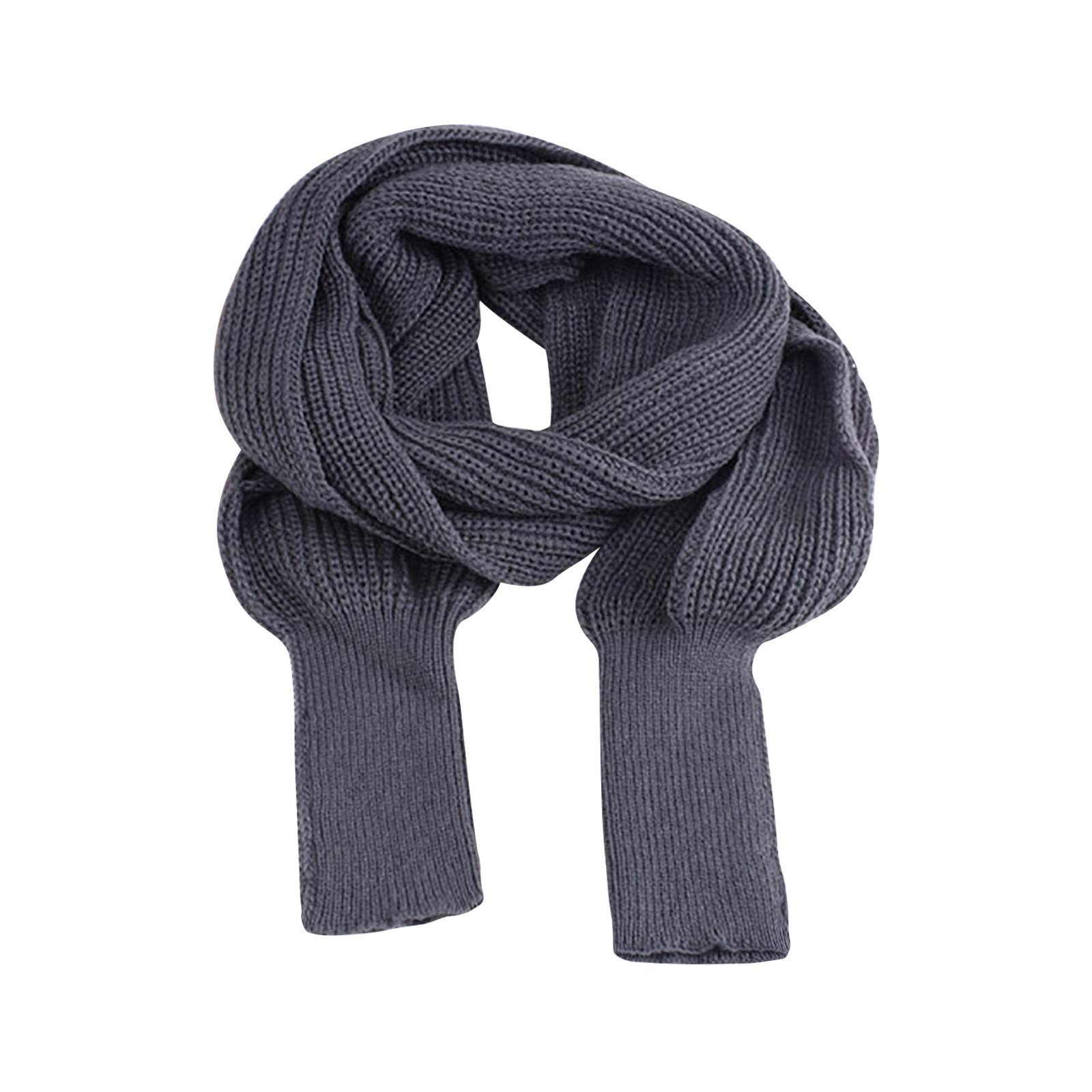 Premium Wool Scarf for Men & Women - Extra Long Knitted Shawl with Sleeves | Warm Winter Fashion Accessory | Perfect for Outdoor Activities, Travel & Cold Weather Protection