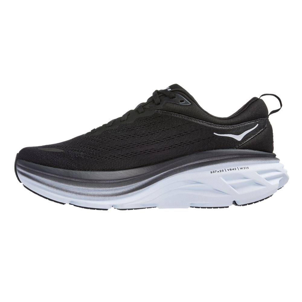 Hoka Men's Bondi 8 Running Shoes - Lightweight Cushioned Sneakers for Marathon, Jogging & Walking - Breathable Mesh Upper with Maximum Support & Comfort
