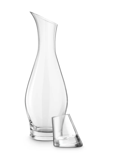 Final Touch Entasis Lead-Free Crystal Liquor Decanter - Elegant Whiskey & Wine Decanter for Home Bar, Dinner Parties & Gifts