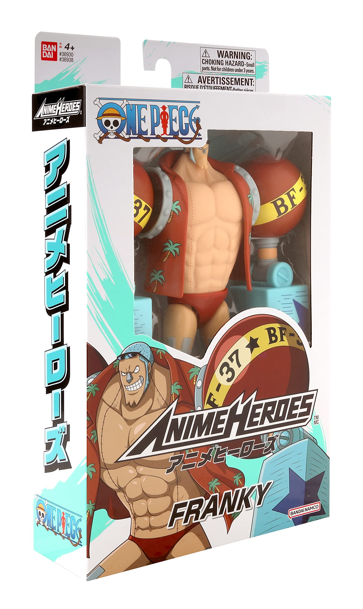 BANDAI One Piece Franky Action Figure 17cm Articulated Anime Collectible with Display Stand | Pirate Toys for Anime Fans | Perfect Gift for One Piece Lovers | Great for Display, Collection, and Role Play