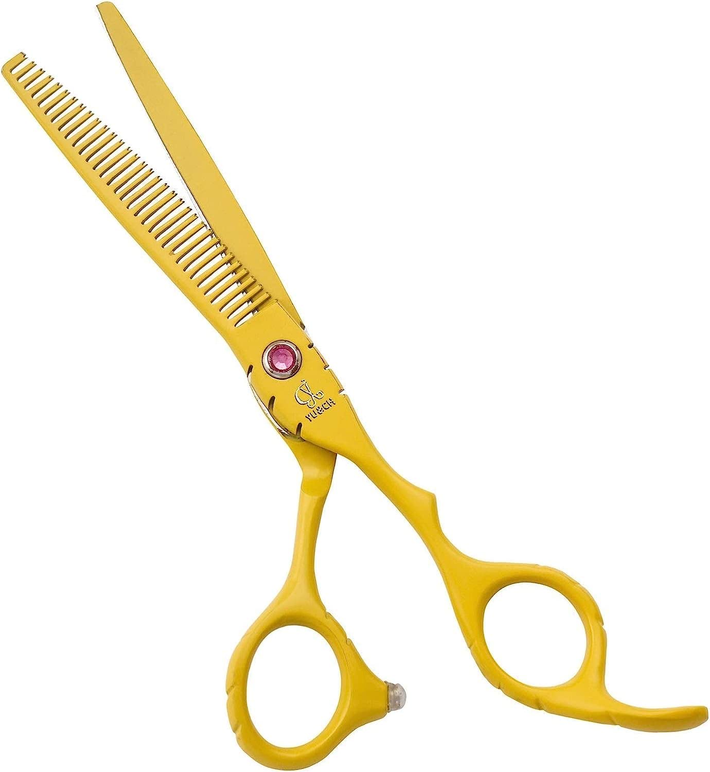 Professional 6.0 Inch Barber Scissors Set - Stainless Steel Hair Cutting Shears for Bangs & Textured Hair | Hairdressing Tools for Stylists & Salon Use