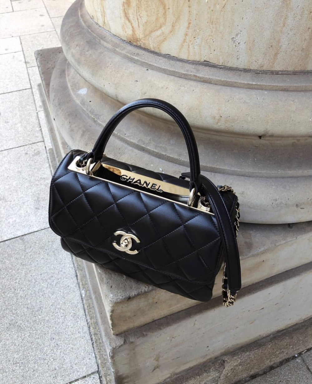 Chanel Small Flap Bag With Top Handle Black - Luxury Crossbody Shoulder Bag for Women, Perfect for Date Night & Evening Events
