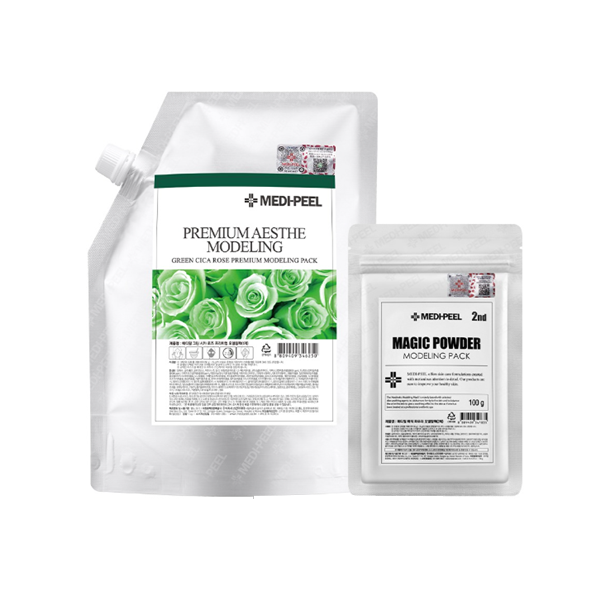 Medi Peel Cica Green Rose Premium Modeling Mask Set - Hydrating & Soothing Facial Treatment for Dry & Sensitive Skin | At-Home Spa & Self-Care Routine