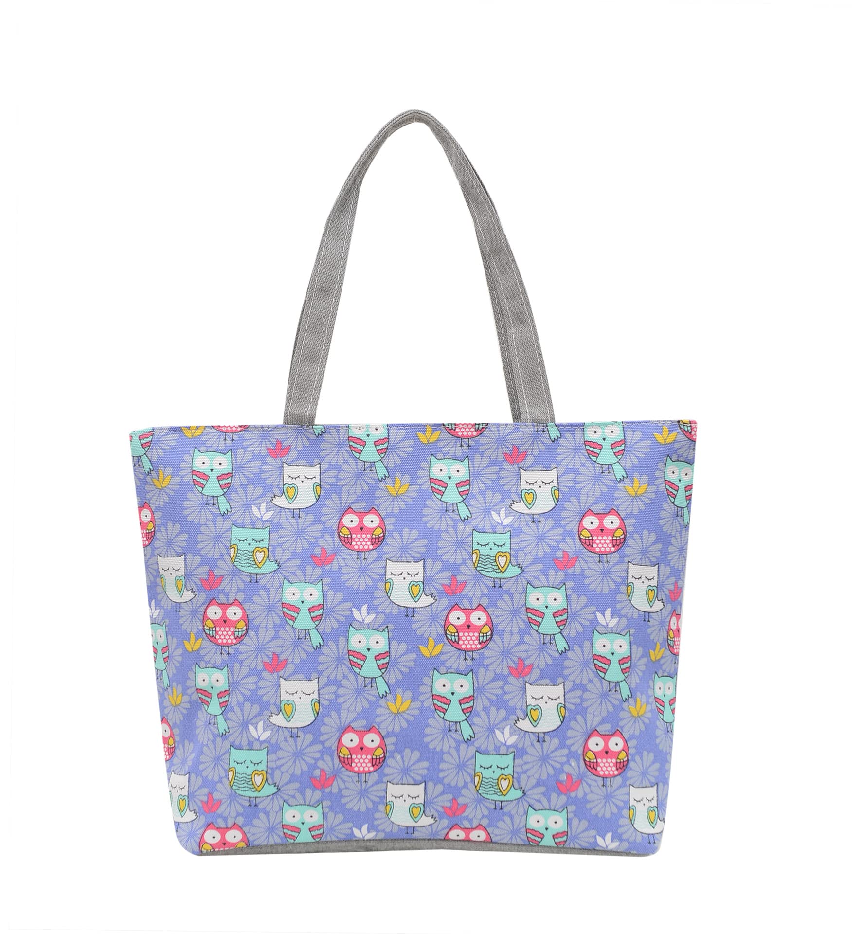 LMKIDS Canvas Tote Bag for Women - Reusable Grocery Shopping Bag with Zipper, Portable Shoulder Bag for Travel, Work & Book Storage | Eco-Friendly & Durable for Daily Use