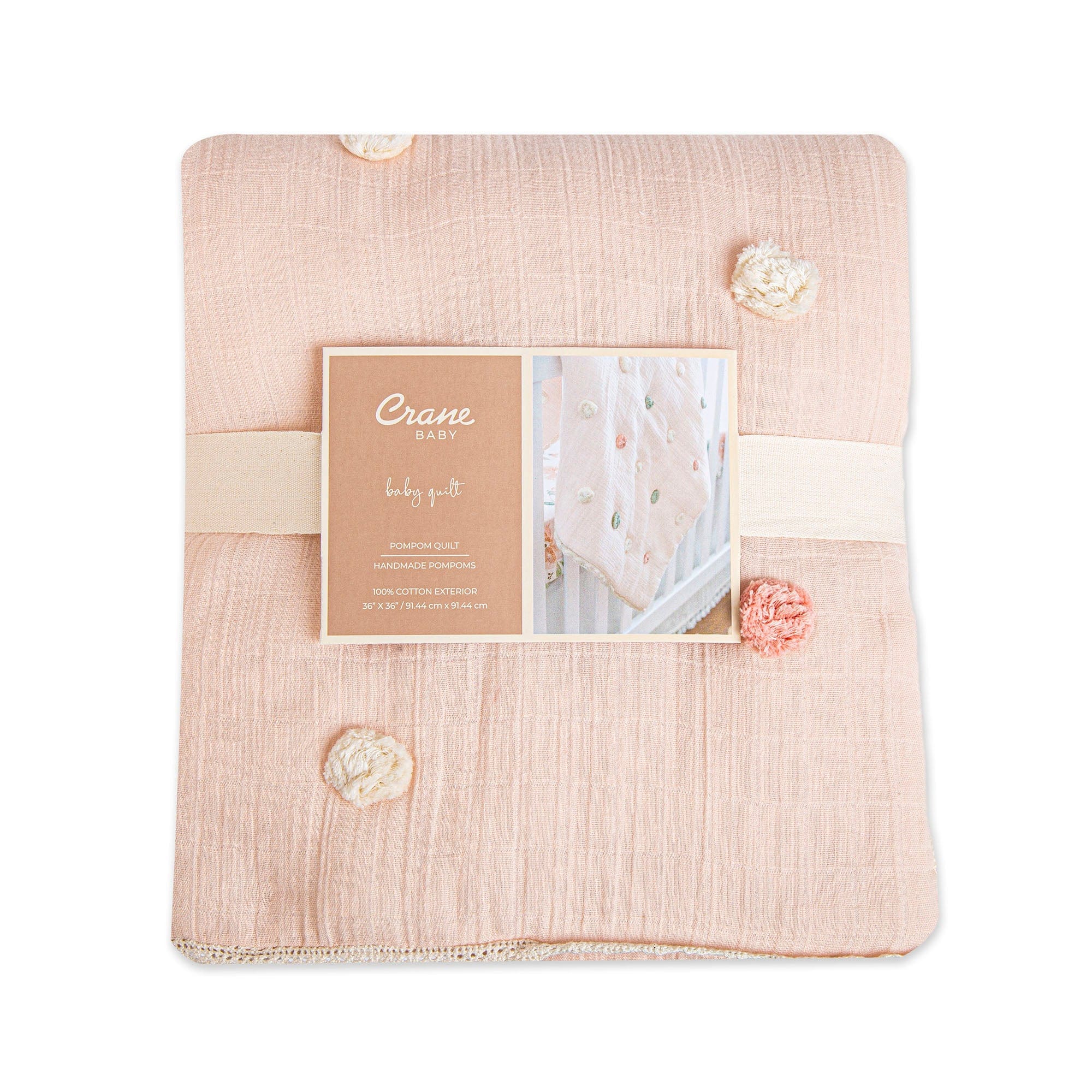 Soft & Cozy Crane Parker Pom Pom Blanket - Plush Throw for Couch, Bed, and Home Decor - Perfect for Gifts, Winter Warmth & Cozy Nights