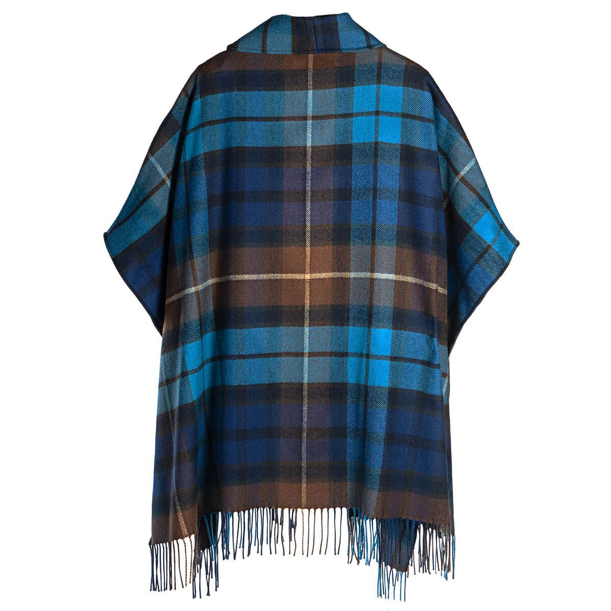 Robyn Buchanan Women's Blue Tartan Lambswool Jacket - Classic Plaid Wool Coat for Fall & Winter, Perfect for Office, Dating and Outdoor Activities