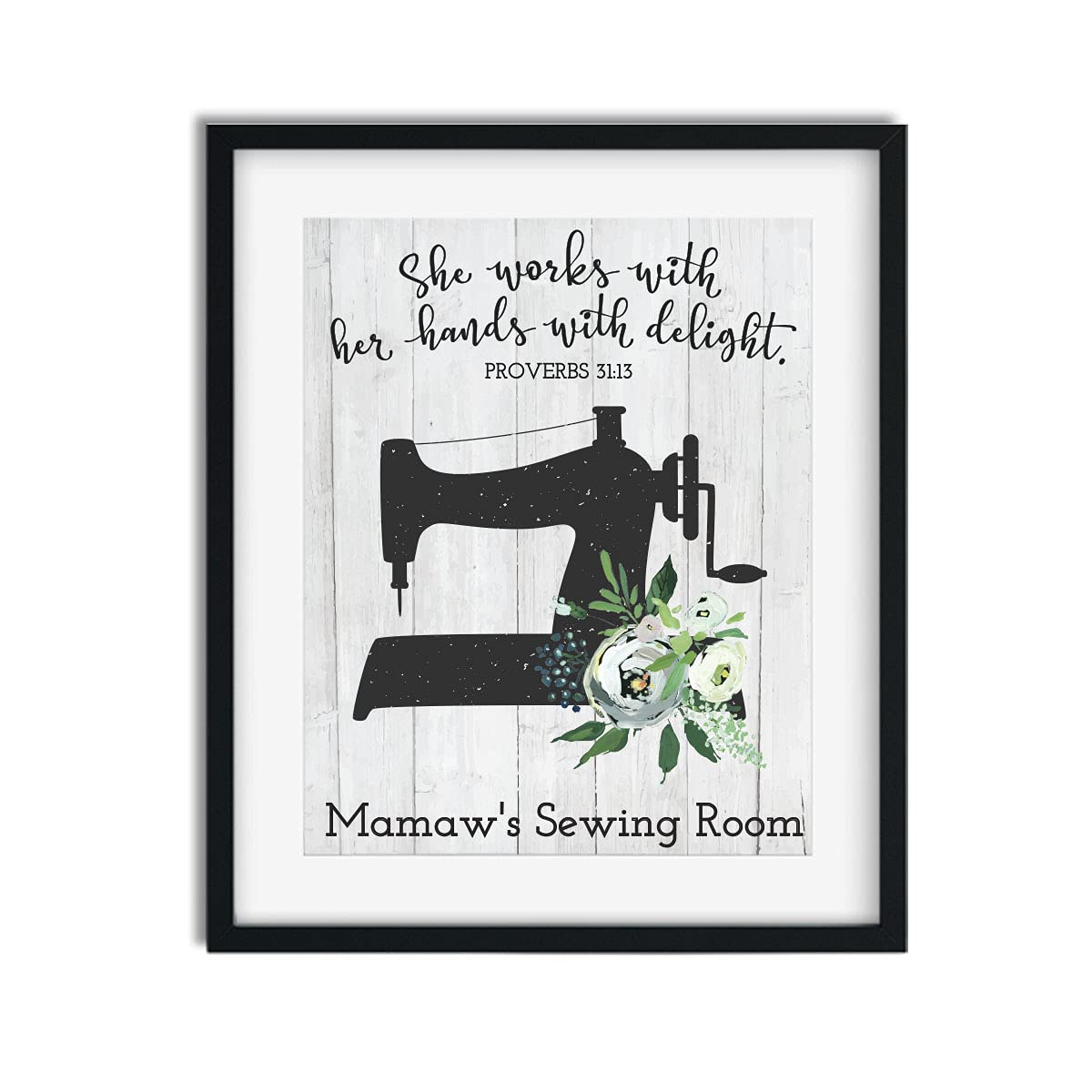 Custom Sewing Print Wall Art - Unique Craft Room Decor & Personalized Gift for Grandmother - Perfect for Sewing Enthusiasts, Knitters & Quilters - Ideal Christmas Present for Grandma - Home Decor for Sewing Rooms & Creative Spaces