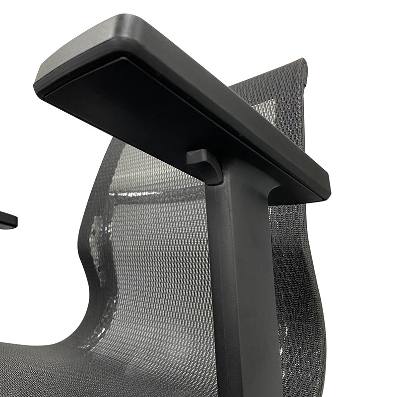 Premium GUSTO Executive Office Chair - Ergonomic High Back Mesh Chair with Adjustable Lumbar Support - Black - Perfect for Home Office, Gaming & Workspace Comfort