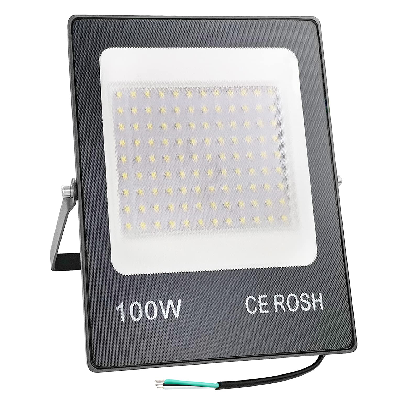 100W LED Flood Lights - 10,000LM Super Bright Outdoor Security Lights, IP66 Waterproof - 5000K Daylight White for Yard, Garden, Garage, Playground, Stadium & Parking Lot Lighting | Energy Efficient Commercial & Residential Use