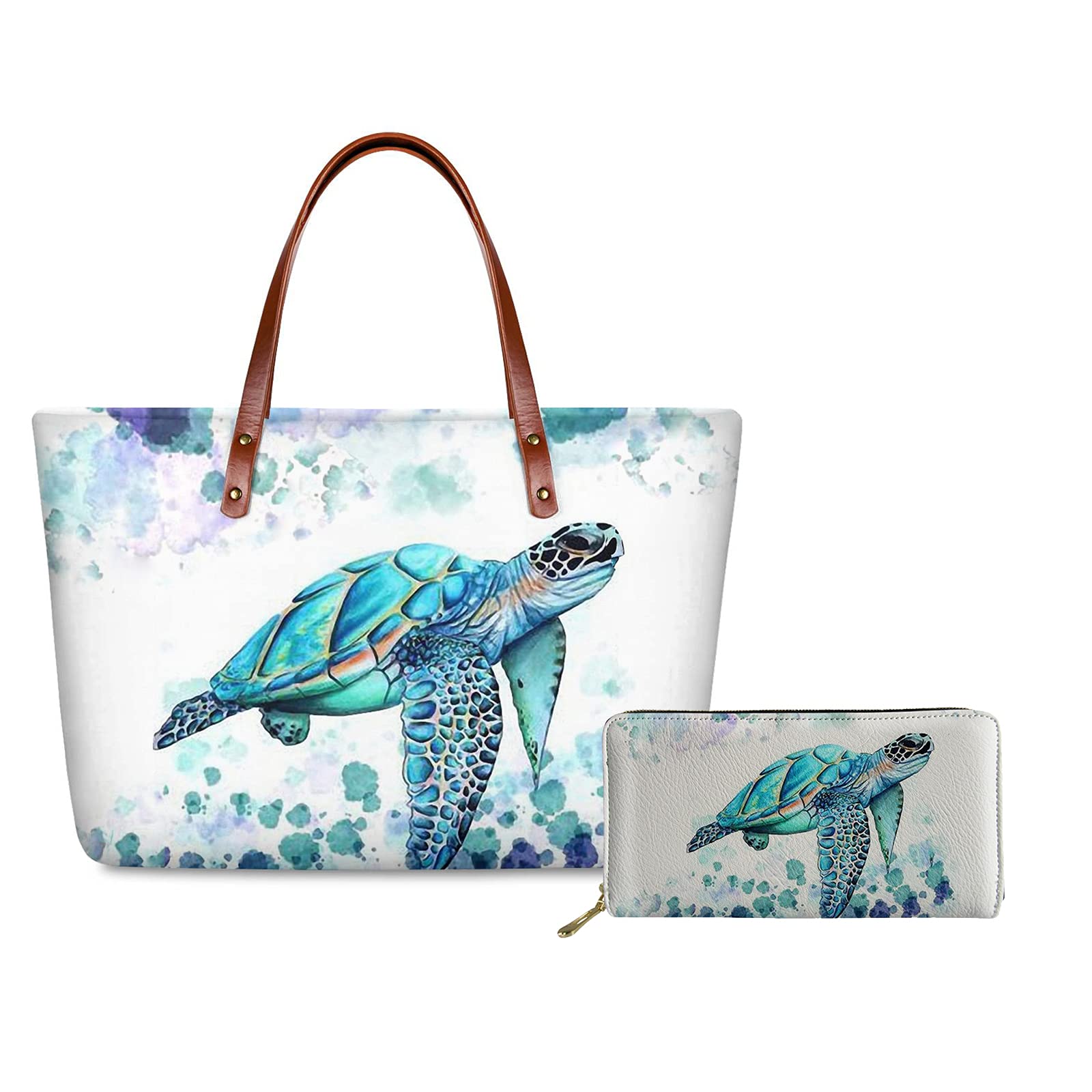 WELLFLYHOM Women's Fashion Handbag Set - Stylish Shoulder Bag & Tote Purse with Top Handle and Matching Wallet (2-Piece Set) | Perfect for Work, Travel, and Everyday Use