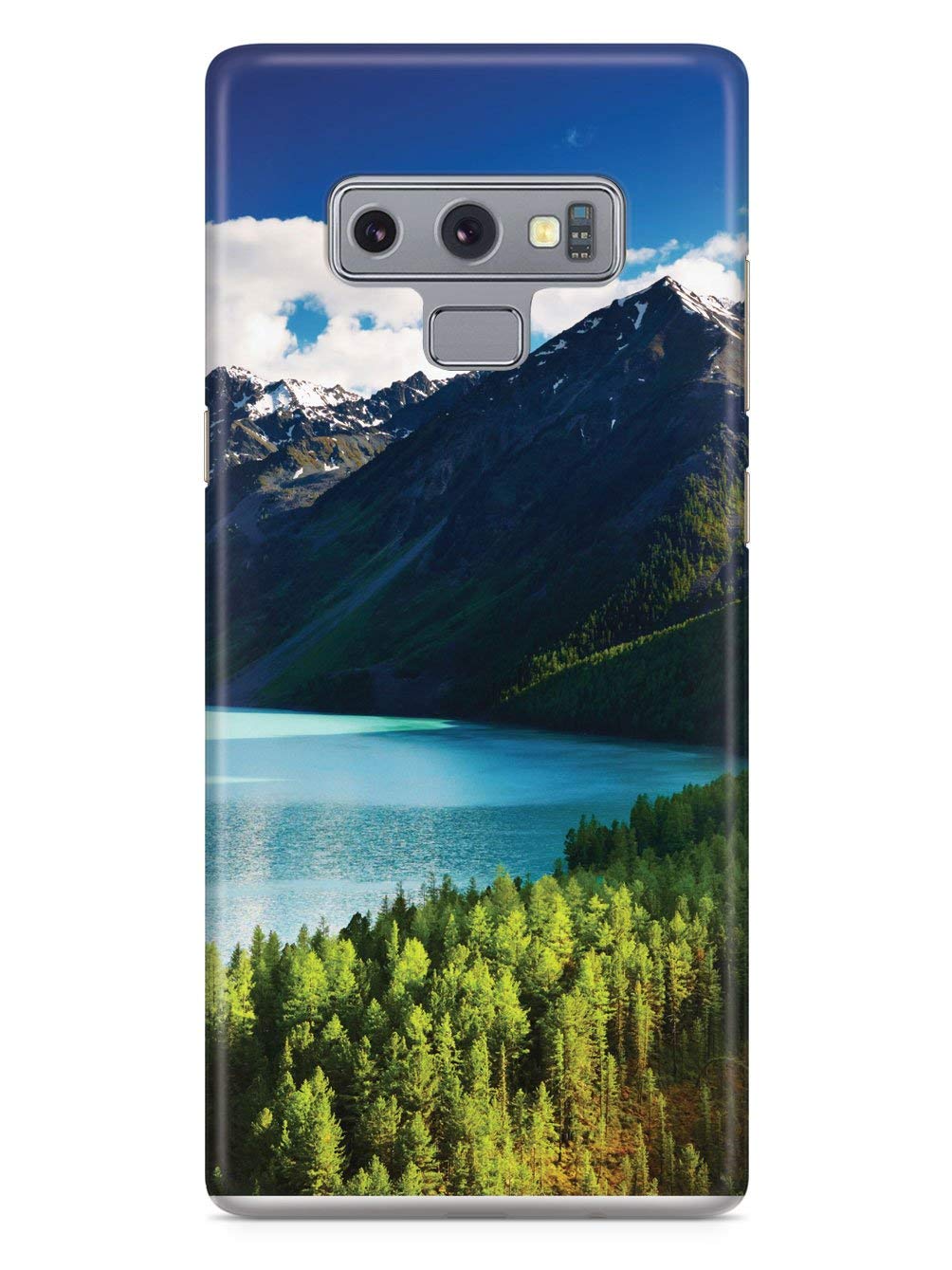 **Inspired Cases - Protective Phone Case for Samsung Galaxy Note 9 - 3D Textured Design with Snow Capped Mountains - Durable & Slim Fit - Perfect for Travel, Work & Outdoor Adventures**