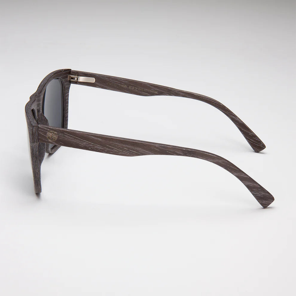 Wave Hog Black Wood Sunglasses - Polarized UV Protection for Men & Women - Perfect for Beach, Driving, and Outdoor Activities