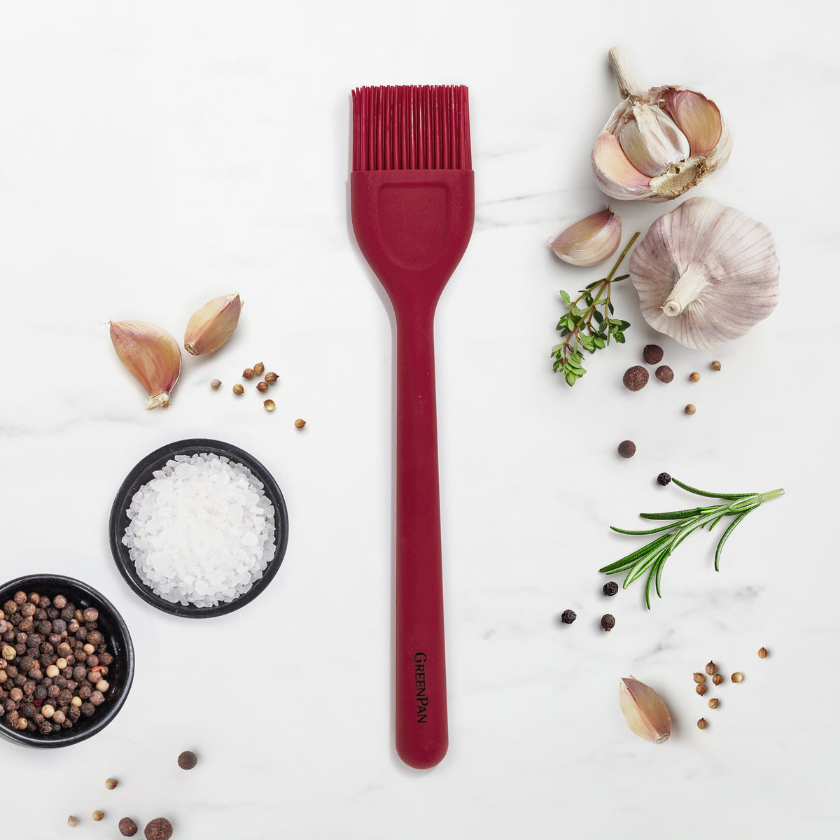 Premium Platinum Silicone Basting Brush - Heat Resistant, Non-Stick Gray Cooking Brush for Grilling, Baking & BBQ - Perfect for Basting Meats, Glazing Pastries & Applying Sauces