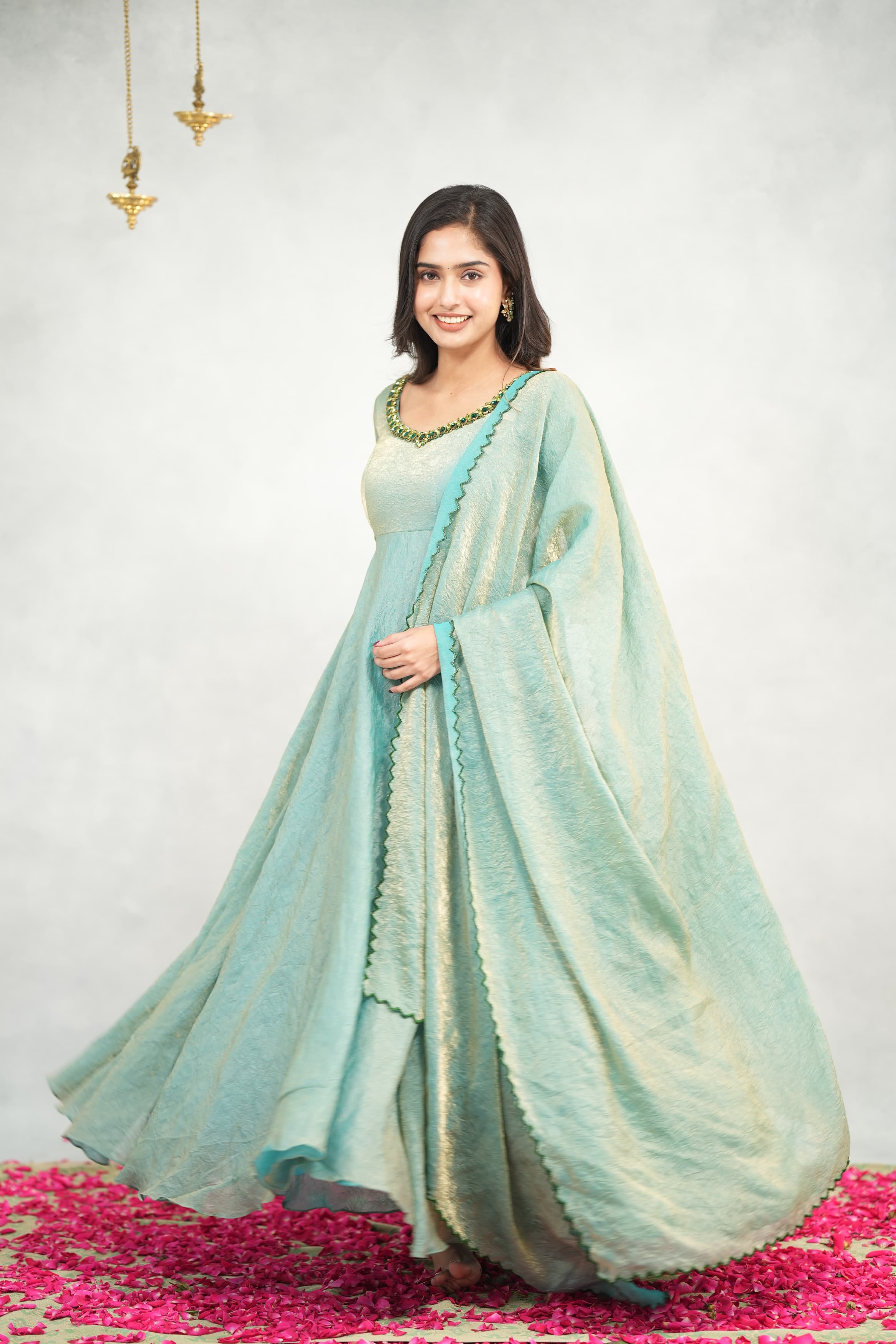 DD726 Praja Premium Designer Anarkali Dress - Elegant Indian Party Wear for Women | Perfect for Weddings, Festivals & Special Occasions