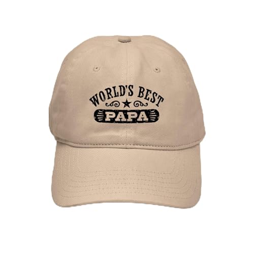 Khaki - World's Best Papa Cap
