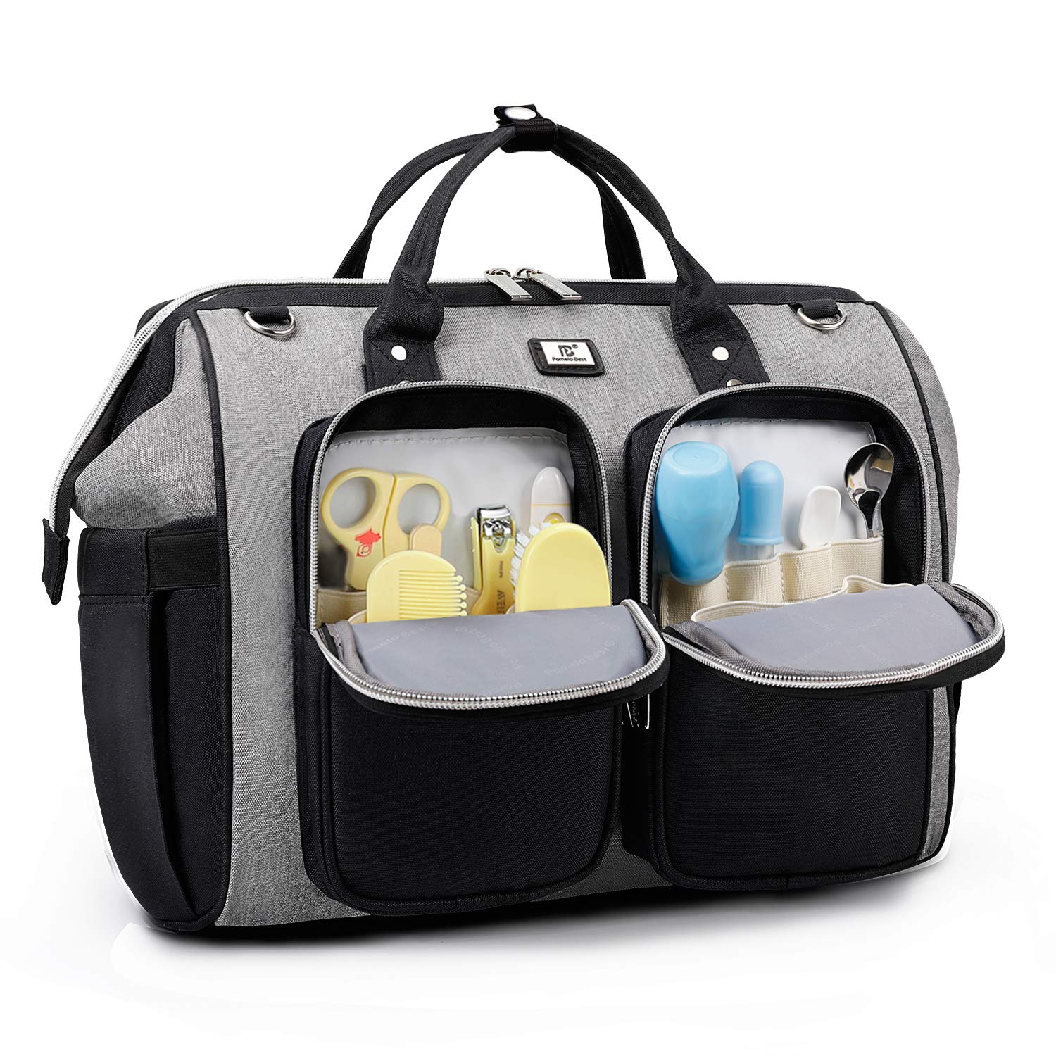 Best Diaper Bag Tote with Stroller Straps & Changing Pad - Large Waterproof Baby Bag for Moms - Perfect for Travel, Shopping & Daycare Essentials