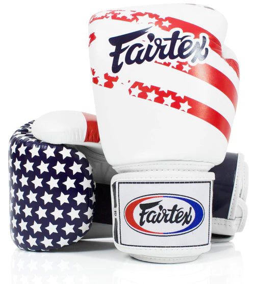 Fairtex BGV1 US Flag Muay Thai Boxing Gloves - Professional Training & Sparring Gear for Kickboxing, MMA, Fitness Workouts