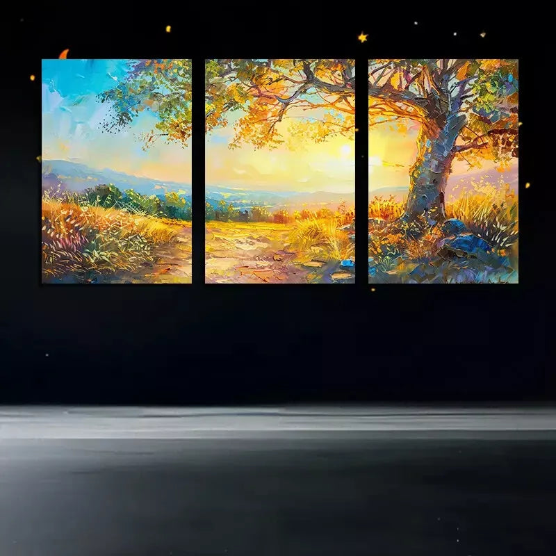 3-Piece Charming Pastoral Canvas Wall Art Set - 50x70cm Framed Canvas Prints | High Quality Australian Made Wall Decor | Ready to Hang for Living Room, Bedroom & Office Decor