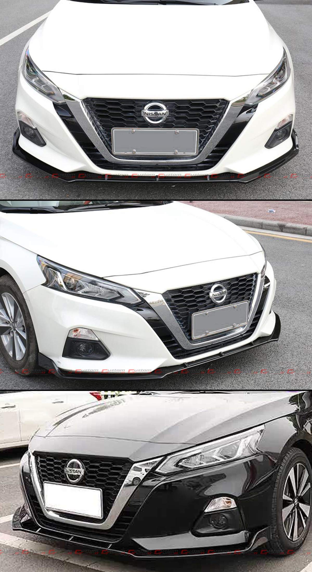 JDM Black Bumper Lip Spoiler for 2019-2021 Nissan Altima - Sporty Style Upgrade