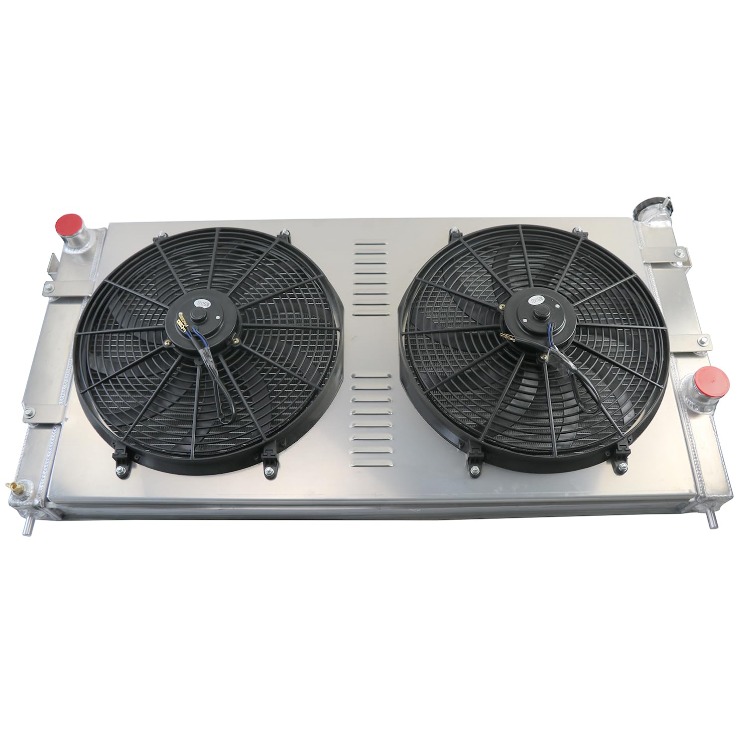 High-Performance Aluminum Radiator for 1994-2002 Dodge Ram 2500/3500 with 5.9L Cummins Diesel Engine - 3-Row Heavy Duty Cooling System with Shroud, Fan & Relay Kit (OE #CU1553) - Perfect for Off-Roading, Towing & Extreme Weather Conditions