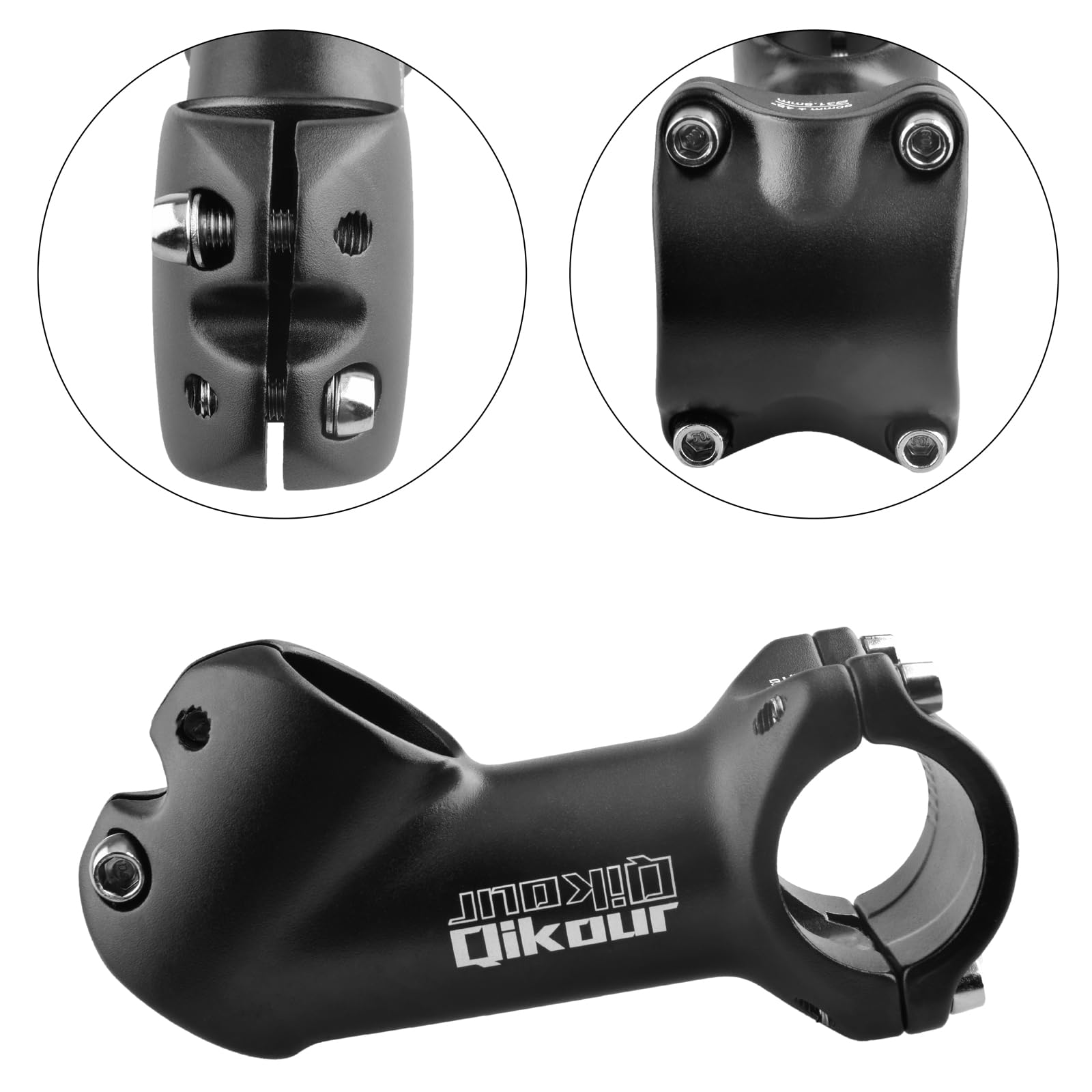 TRIWONDER 31.8 Bike Stem 45 Degree 90mm Bicycle Handlebar Riser Stem - MTB, Road Bike, BMX Compatible - Perfect for Mountain Biking, Commuting & Off-Road Adventures