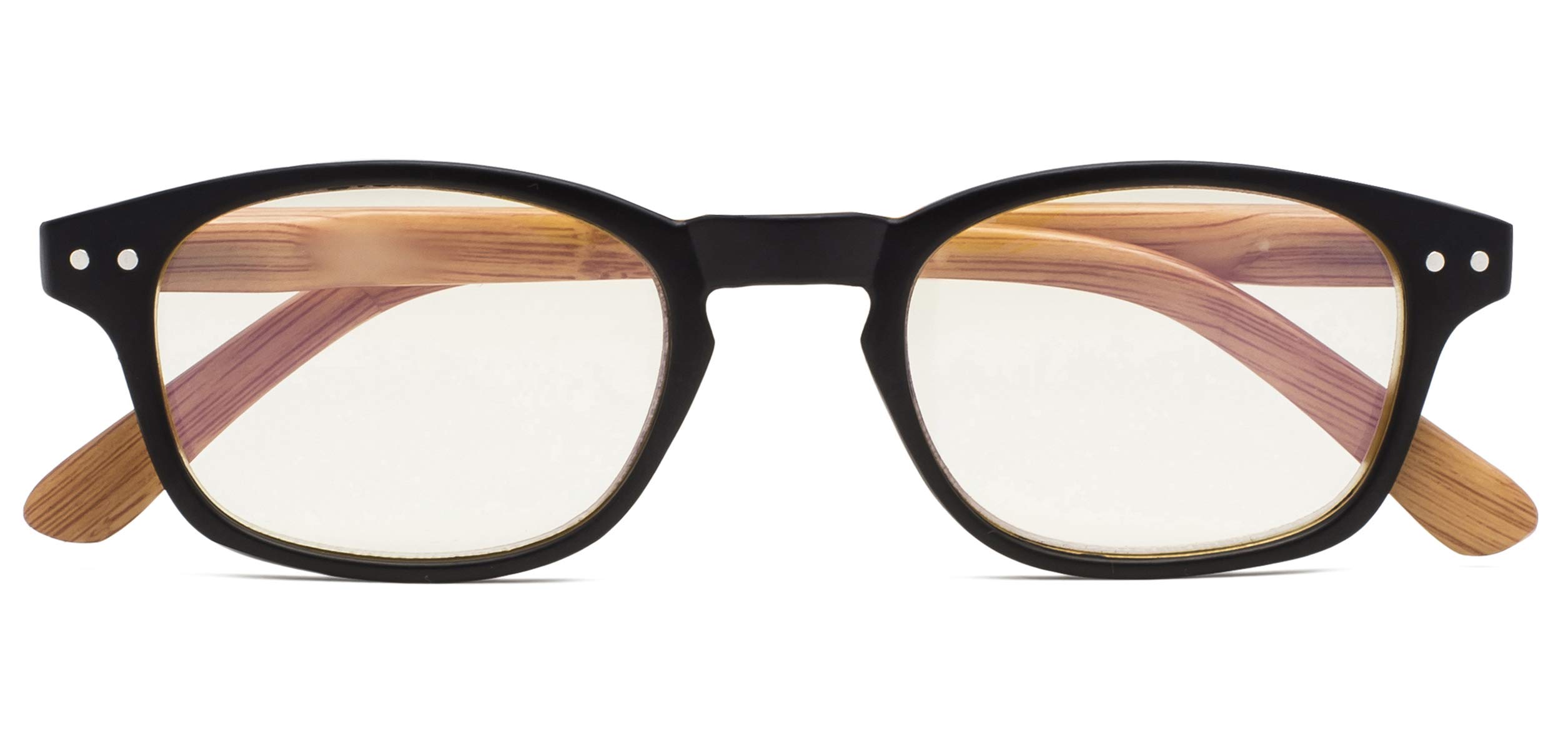 Blue Light Blocking Computer Glasses for Women - UV Protection, Bamboo Frame Design, Anti-Eye Strain - Perfect for Office Work, Gaming & Screen Time