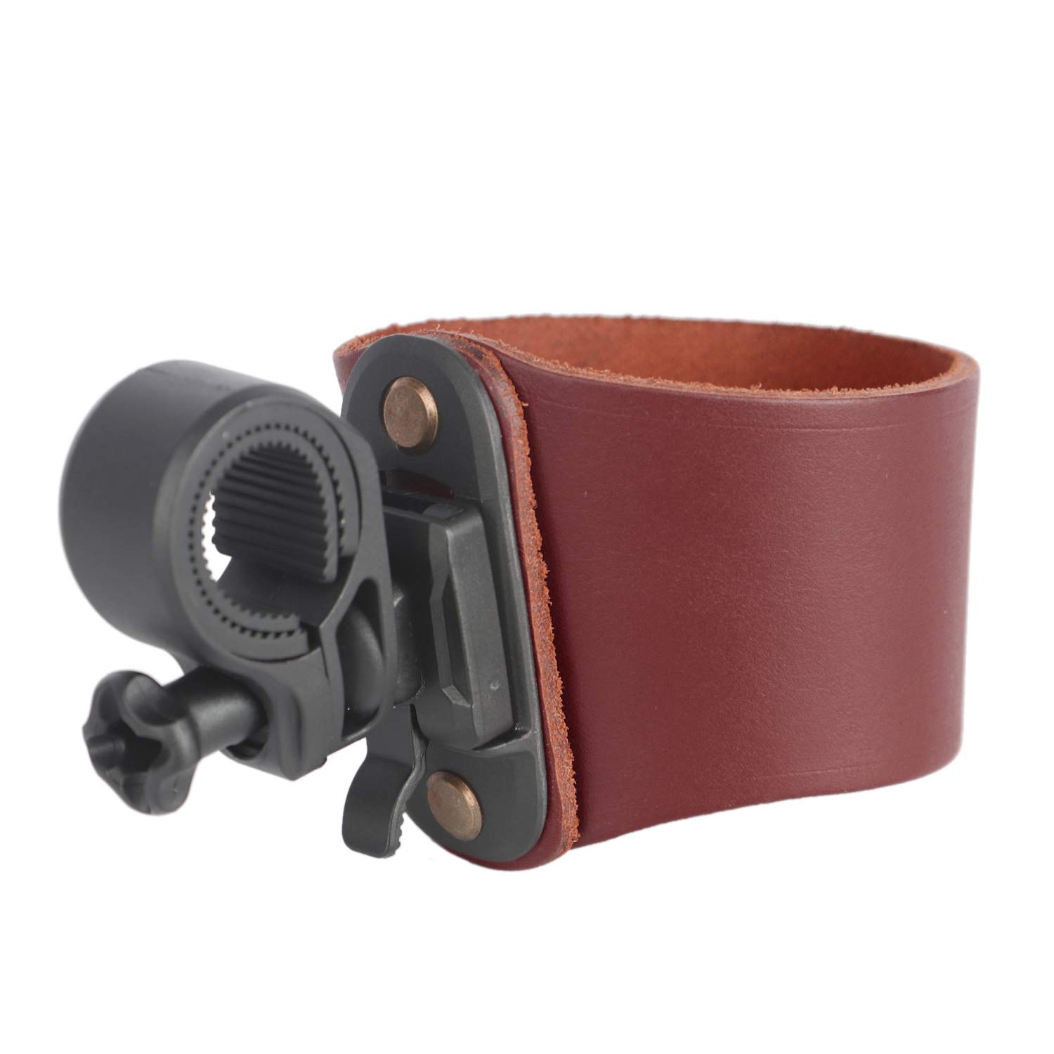 **Tourbon Leather Bike Cup Holder - Bicycle Water Bottle & Coffee Cage Mount - Perfect for Cycling, Commuting & Outdoor Adventures**