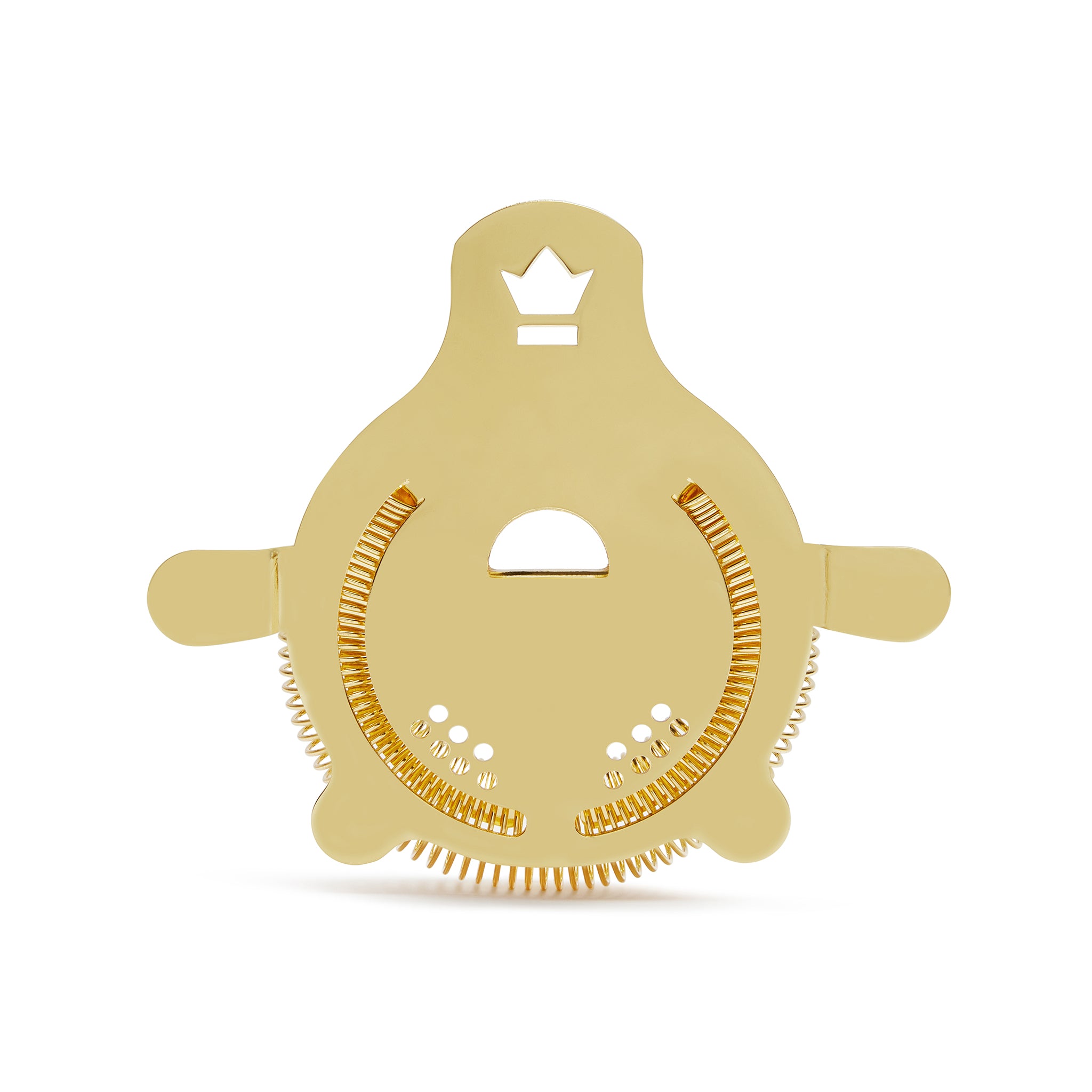Premium BUSWELL® Bobtail Cocktail Strainer - Gold Plated Bar Tool for Mixing, Filtering, and Serving Cocktails - Perfect for Home Bars, Professional Bartenders, and Cocktail Enthusiasts