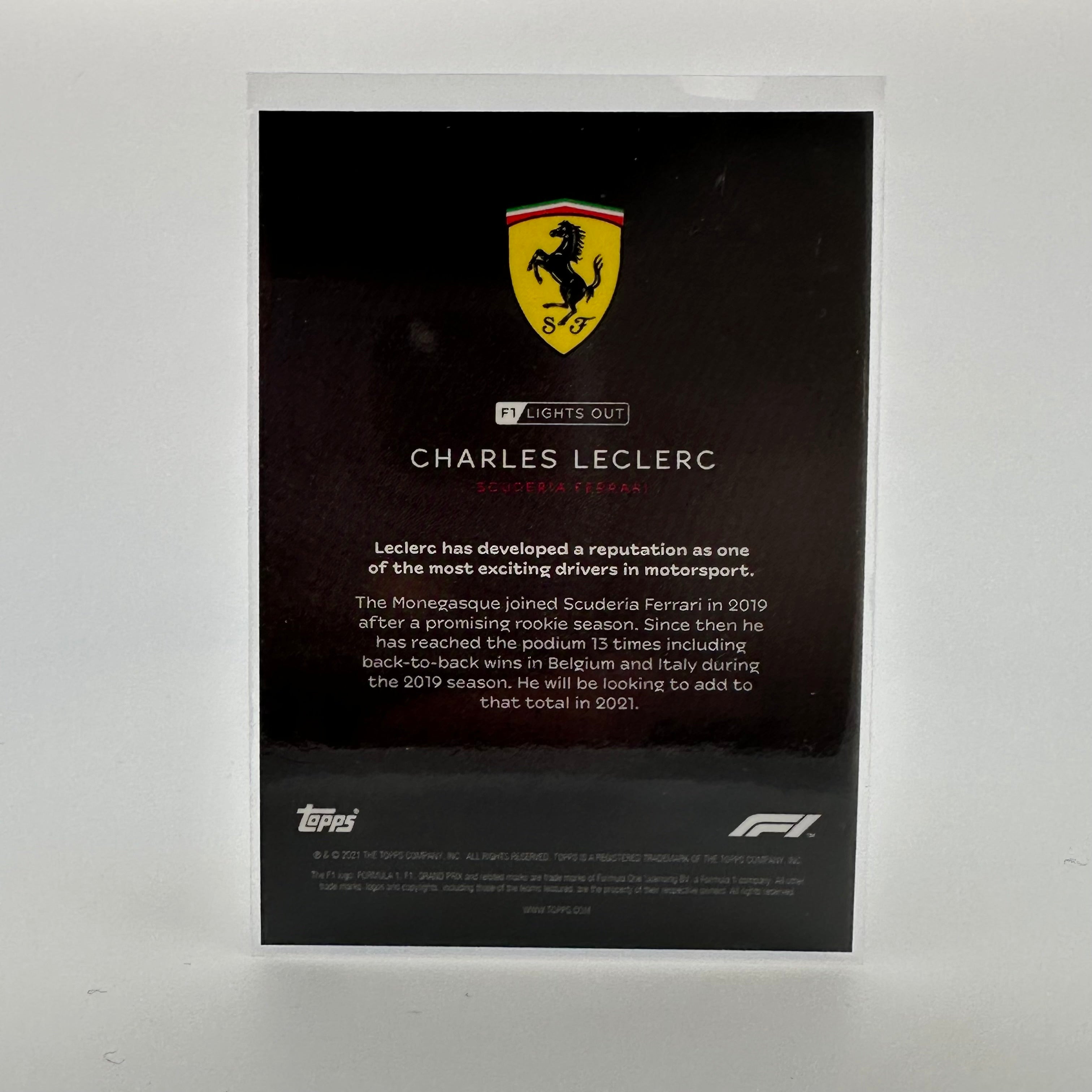 75 Charles Leclerc Green Parallel Racing Driver Trading Card - Perfect for F1 Collectors, Sports Memorabilia Enthusiasts & Race Day Decor