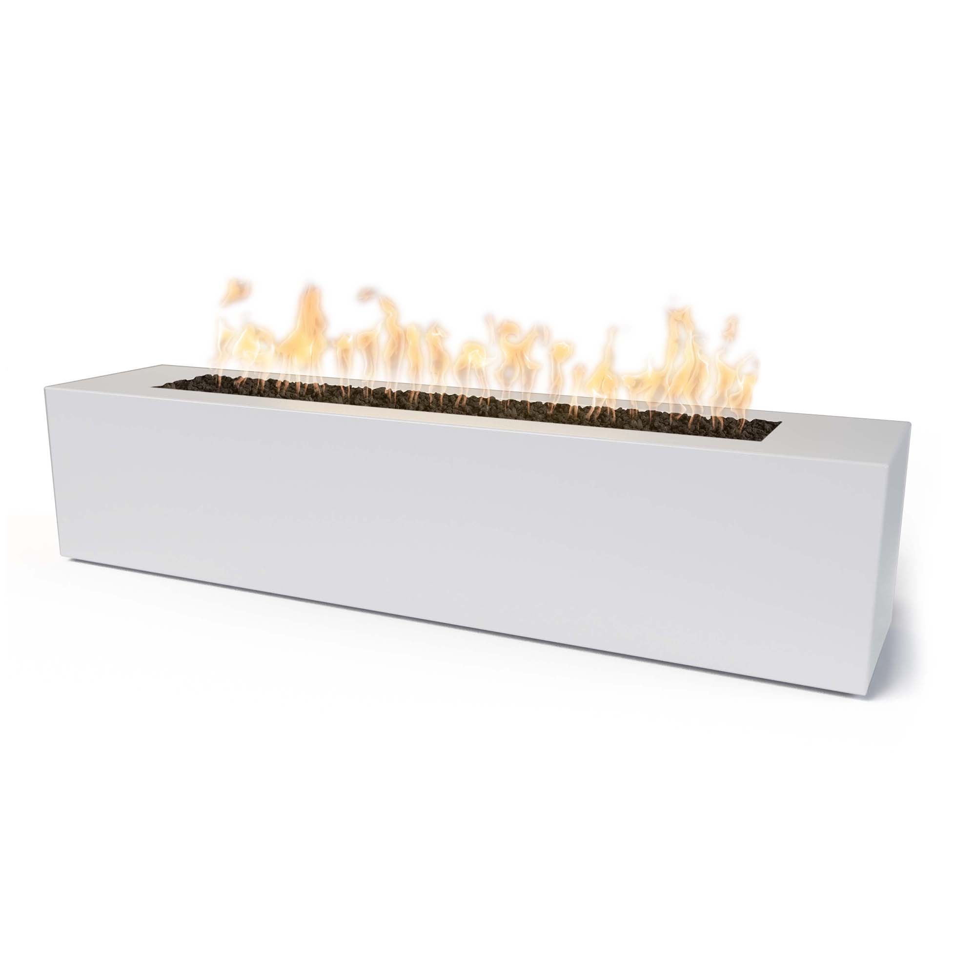 Powder Coated Linear Outdoor Fire Pit - Modern & Durable Backyard Fireplace for Patio, Garden, and Camping - Perfect for Gatherings & Relaxation