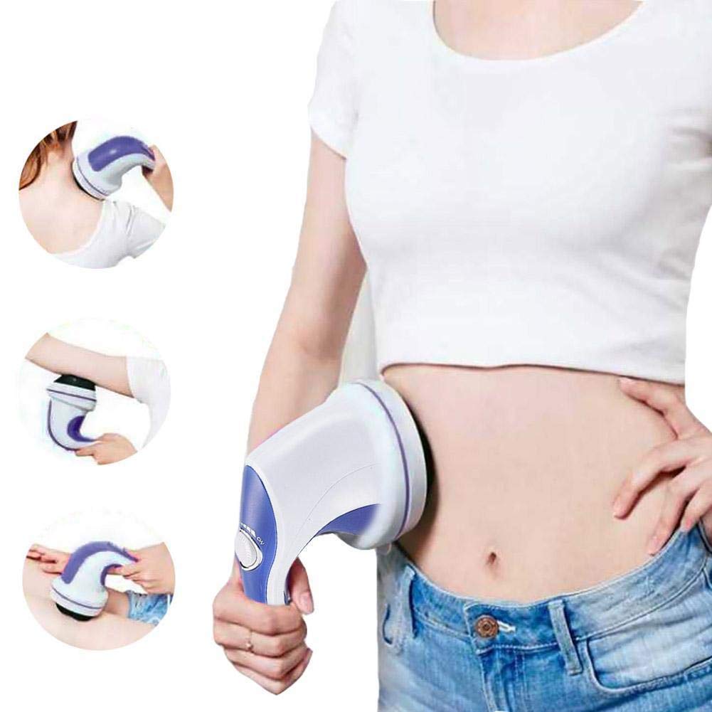 5 in 1 Electric Full Body Massager for Relaxation & Slimming - Blue Tone Spin Massage Device for Neck, Back, Shoulder & Leg Pain Relief - Perfect for Home, Office & Spa Use