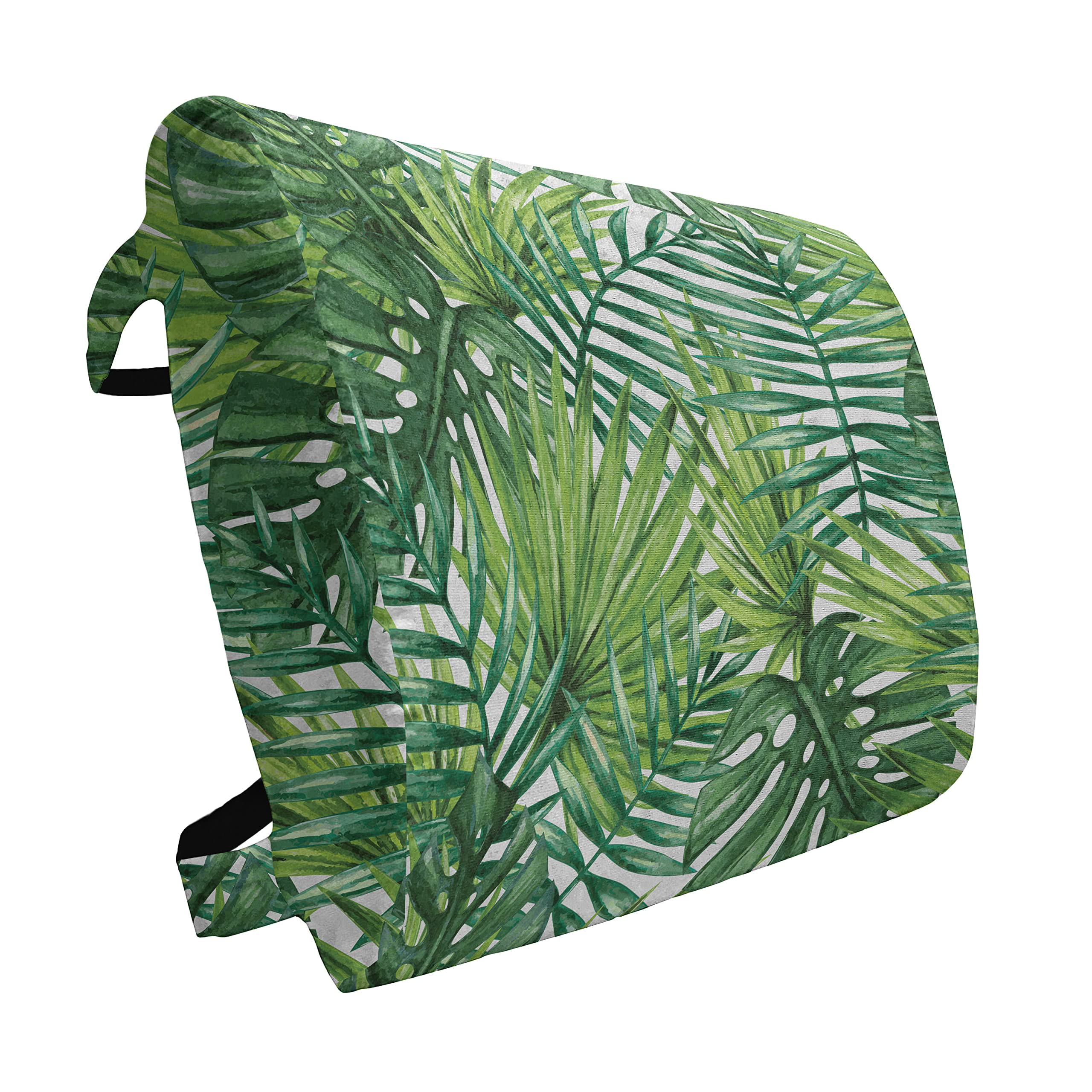 Ambesonne Tropical Leaf Lumbar Support Pillow - Watercolor Banana Palm Tree Design, High Density Foam for Office Chair & Car Seat (14