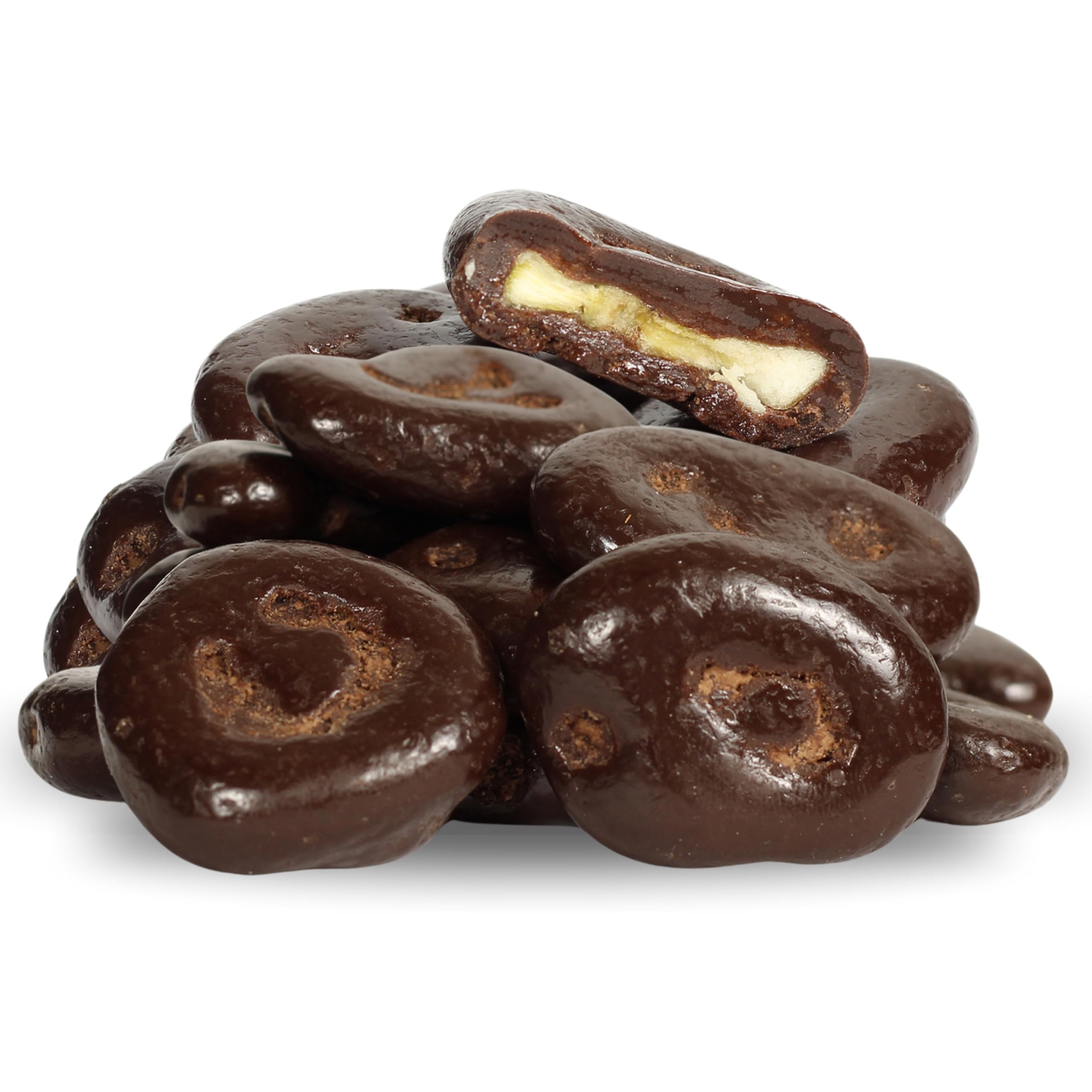 Premium Dark Chocolate Covered Banana Chips by Its Delish - 2 lbs Bulk Bag | Vegan, Kosher, USA Made Healthy Snack | Gourmet Chocolate Fruit Treat for Parties, Hiking & Office Snacking