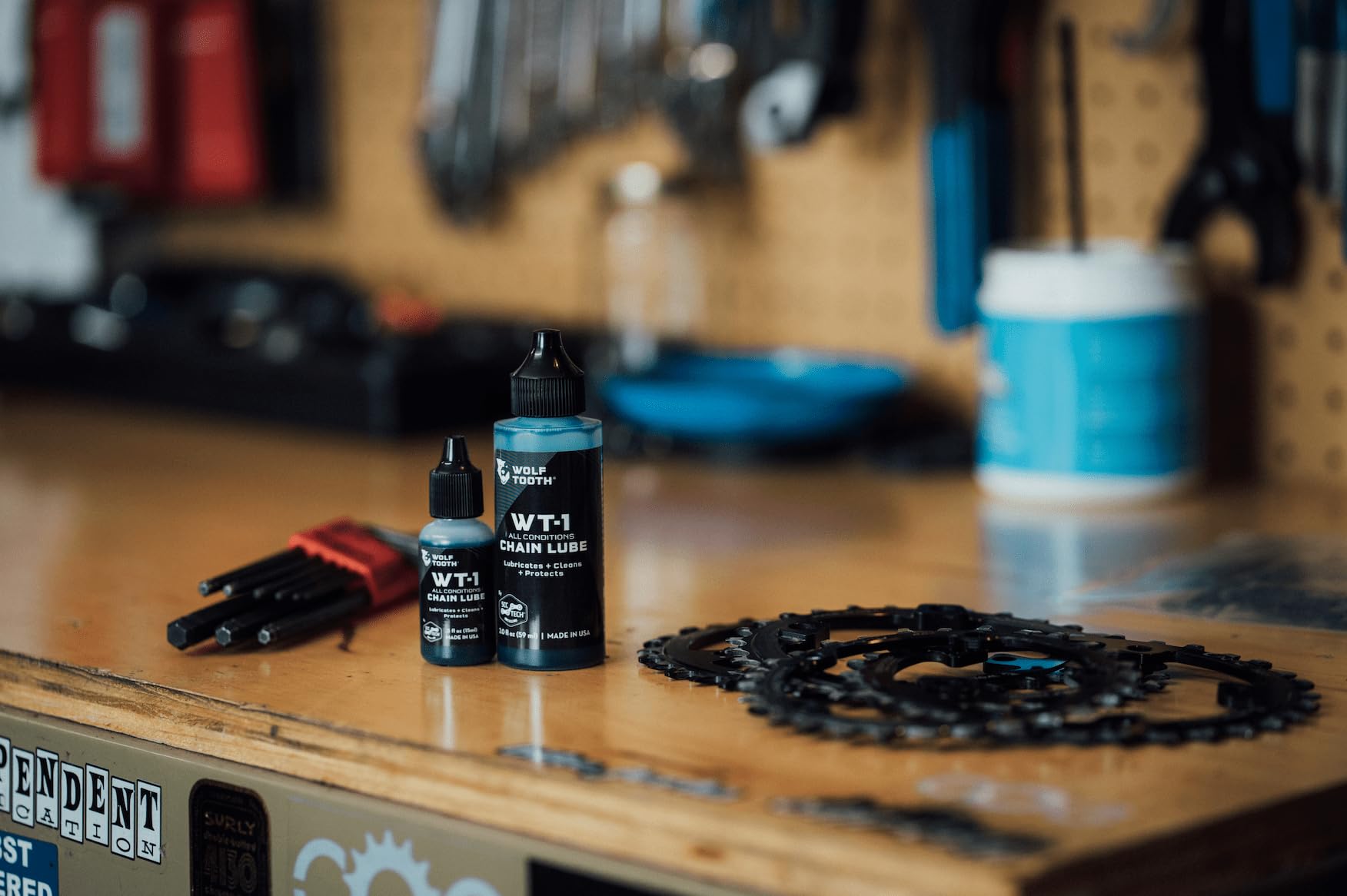 Wolf Tooth Components WT-1 Drivetrain Treatment - 2oz Lubricant for Bikes, Chains & Gears - All Weather Protection (12-Pack Case) - Ideal for Mountain Biking, Road Cycling & Commuting