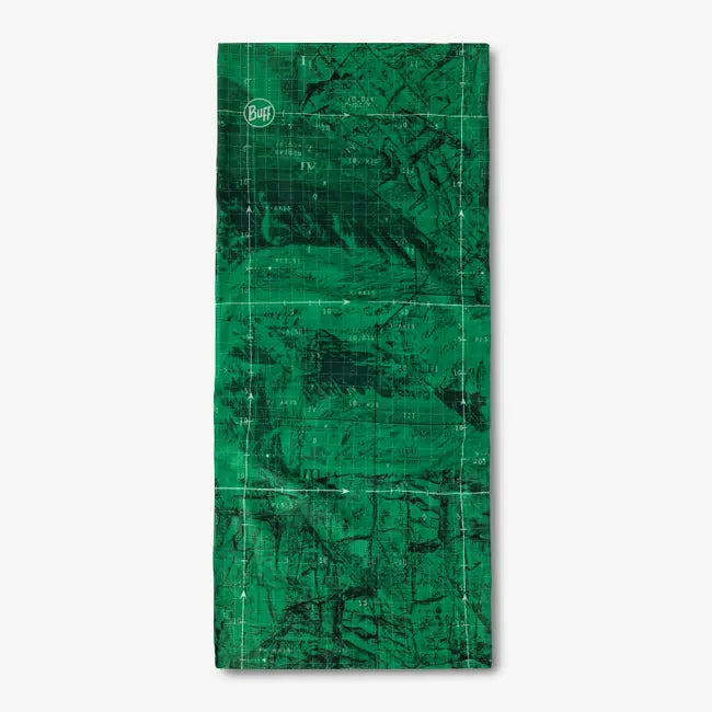 BUFF Coolnet UV Ark Ever Green Multifunctional Headwear - Sun Protection, Moisture Wicking & UV Defense for Outdoor Activities, Hiking, Running & Cycling