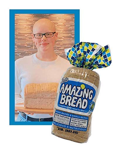 Organic Whole Wheat Bread - 2lb Sliced Loaf, Gluten Inactive, 5g Fiber, 6 All-Natural Ingredients | Healthy Breakfast & Sandwich Bread for Families (Pack of 12)