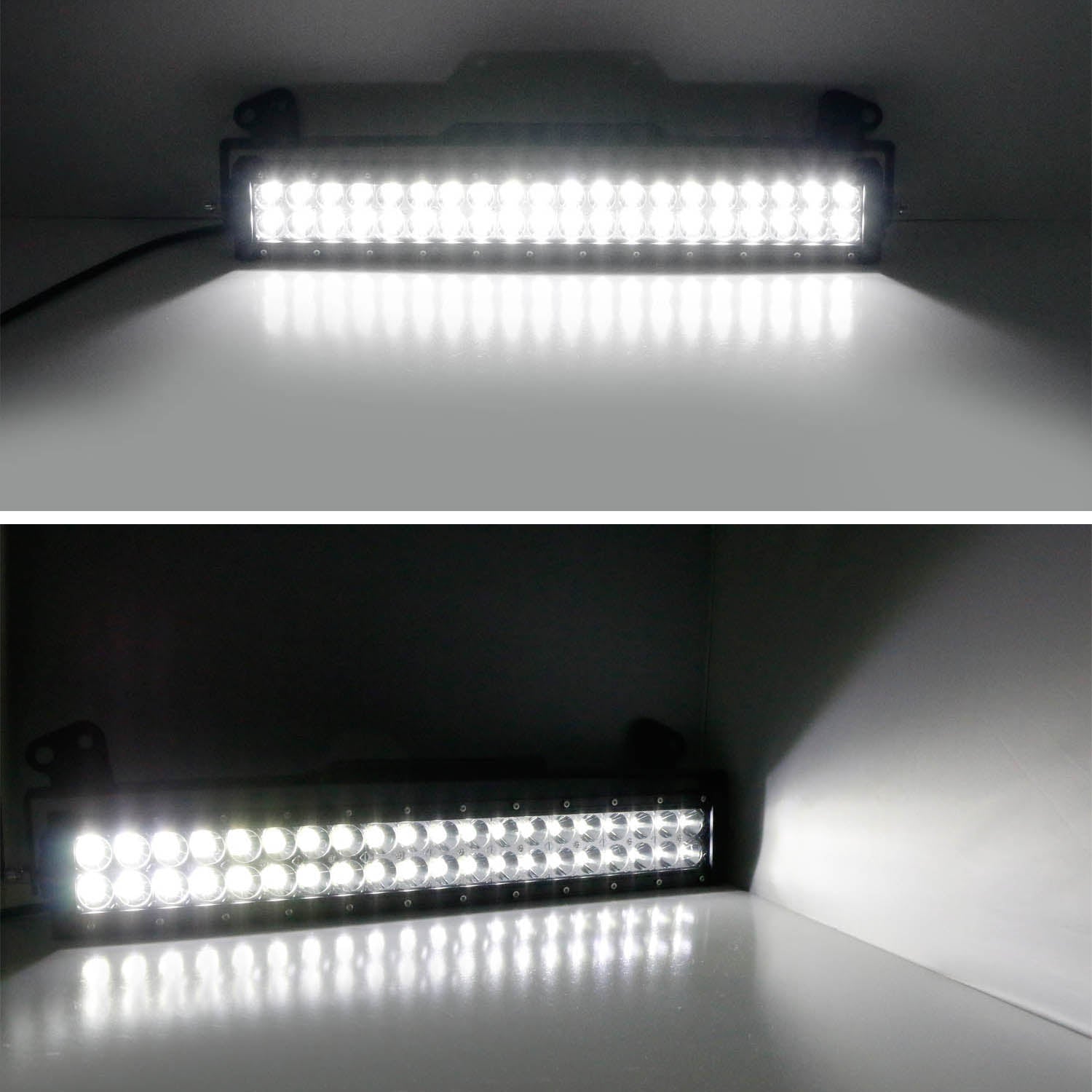 120W 20-Inch LED Light Bar with Lower Bumper Bracket & Wiring Kit - Compatible with 2011-2016 Ford F250/F350 Super Duty - Off-Road Lighting for Trucks, Jeeps & ATVs