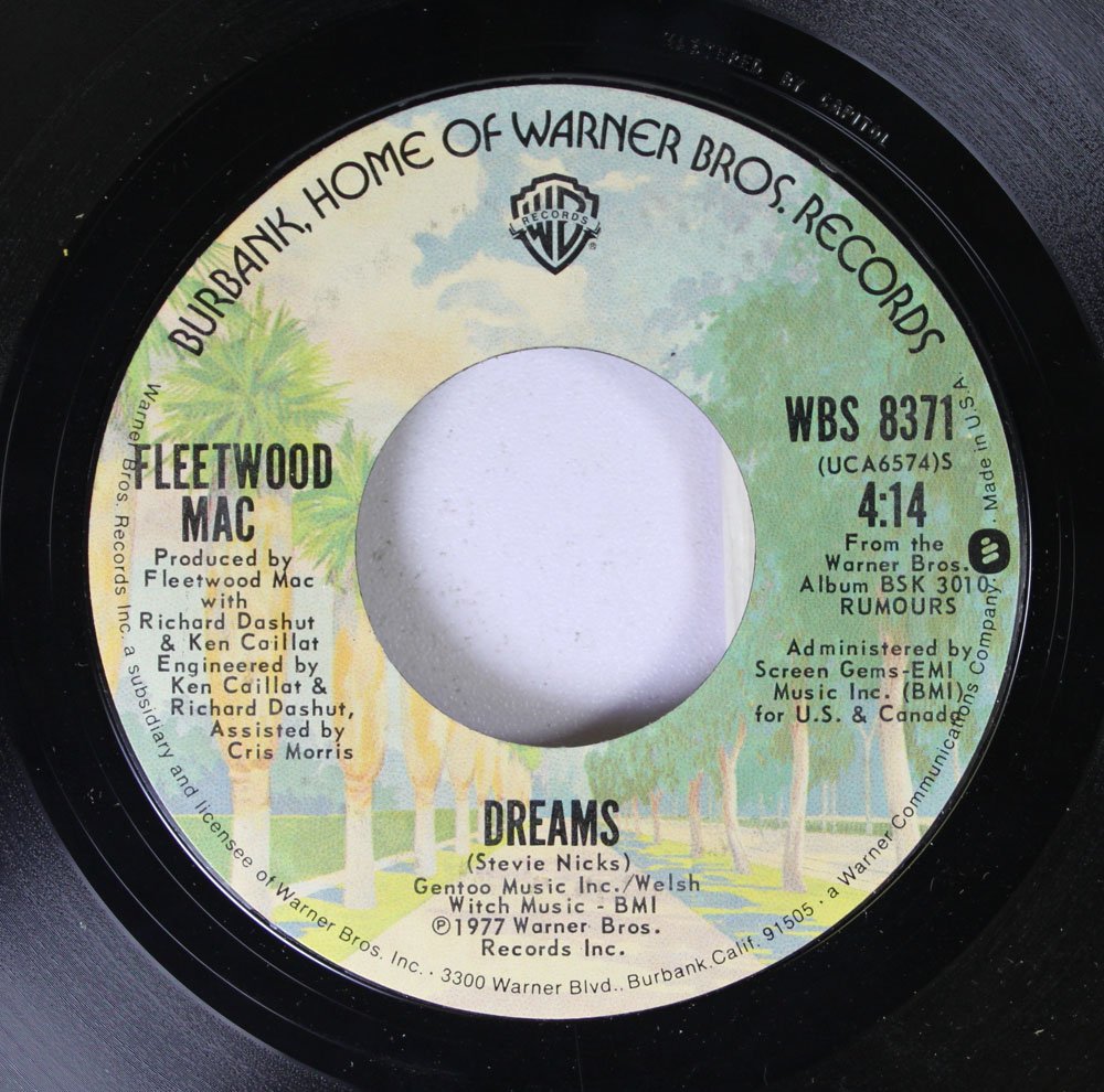 Fleetwood Mac 45 RPM Vinyl Single - Dreams / Songbird - Classic Rock Collectible Record for Music Lovers & Audiophiles - Perfect for Home Listening, Gifts & Vinyl Collections