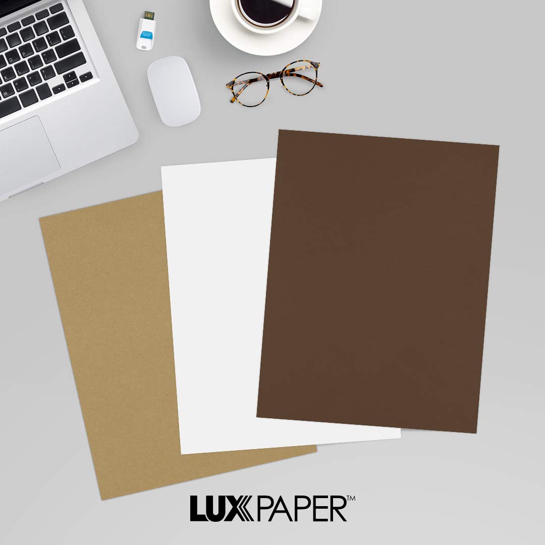 Premium Chocolate Brown Cardstock Paper - 8.5