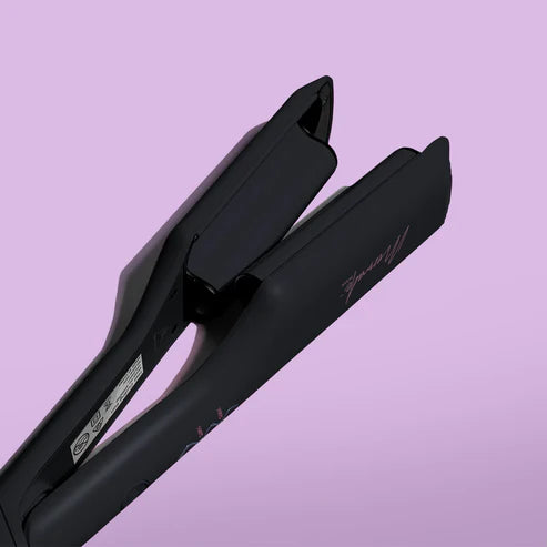 Mermade Hair Double Waver Black - Professional 2-in-1 Curling Iron & Waver for Beach Waves & Voluminous Curls | Perfect for Home Styling, Salon Use & Special Occasions