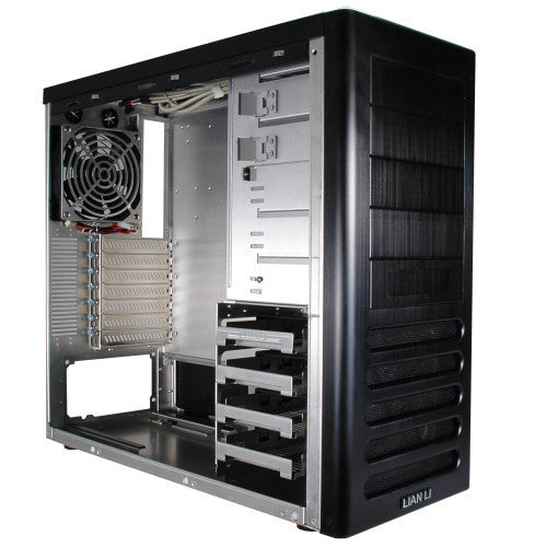 Lian Li PC-7FB Aluminum Mid Tower Computer Case - Black with Optional Window Panel for Gaming PC Builds & High-Performance Systems